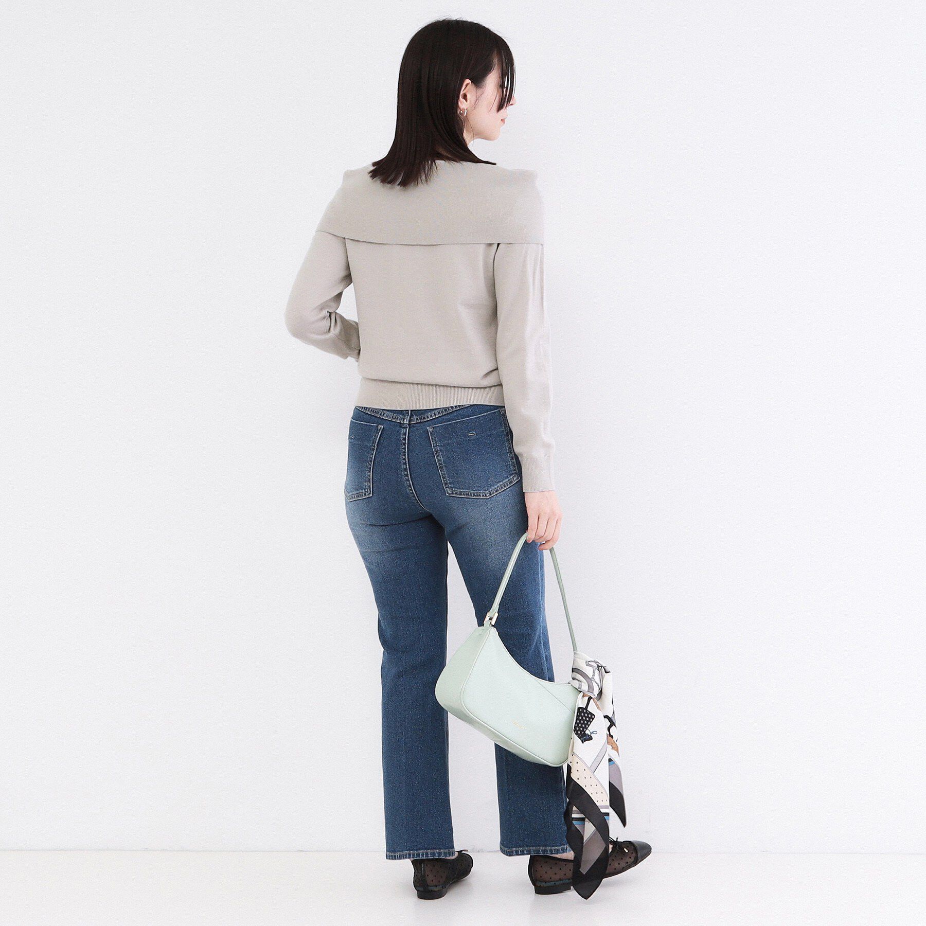 OPAQUE.CLIP「オフショルダーデザインニット【洗濯機OK】」|ニット・セーター|