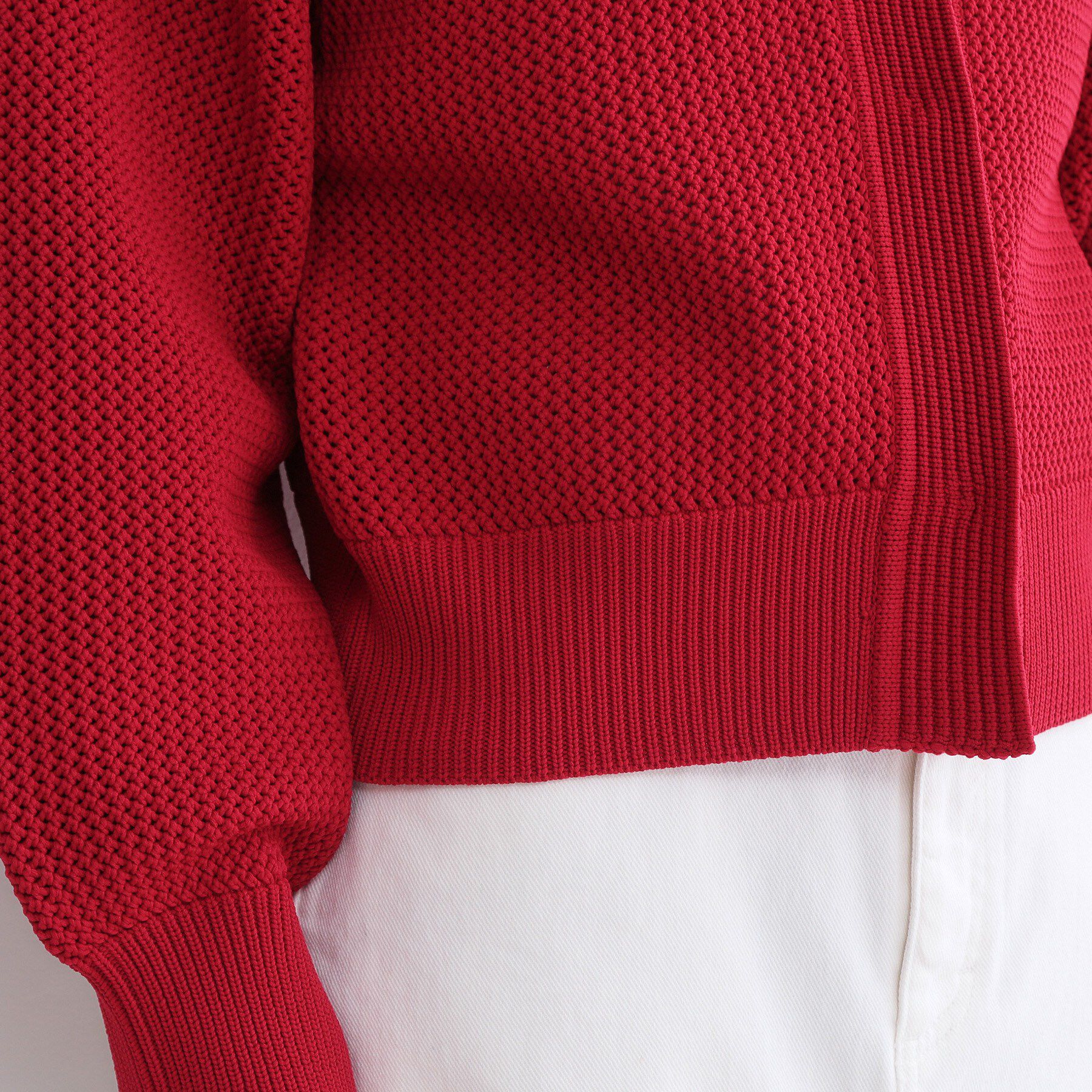 OPAQUE.CLIP「メッシュニットカーディガン【洗濯機OK】」|カーディガン|