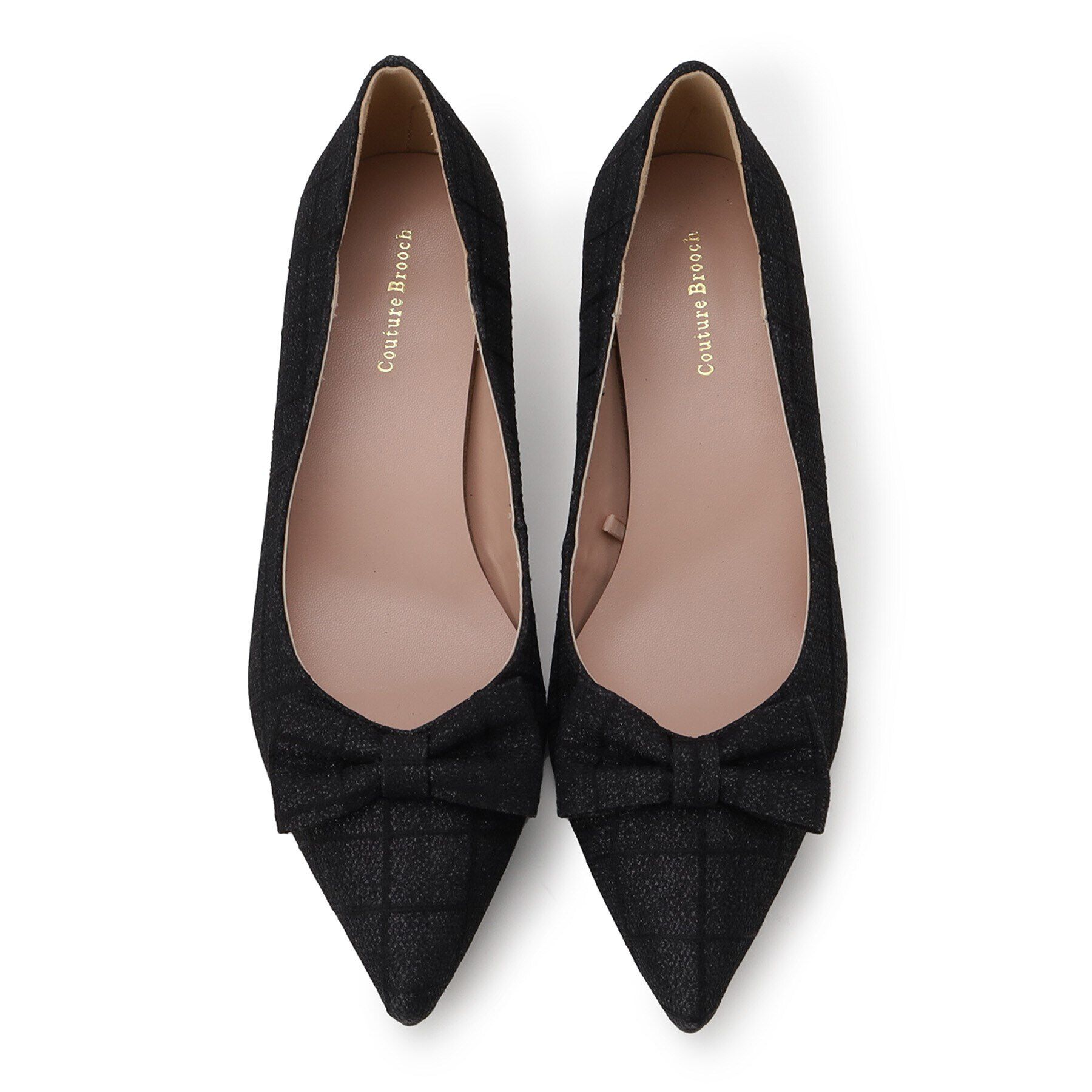 Couture broach「サイドカットリボンパンプス」|パンプス|