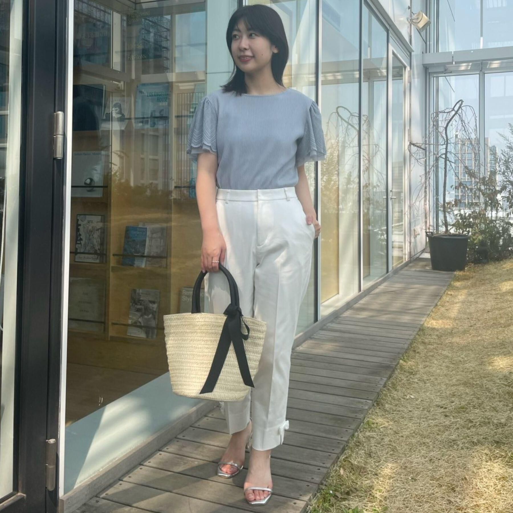 Couture broach「【二の腕カバー・通勤】レース袖テレコトップス」|Tシャツ・カットソー|