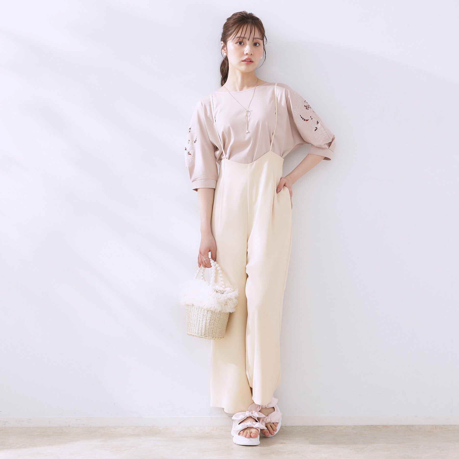 Couture broach「【マシンウォッシャブル・きれいめ】キャミロンパース」|その他|