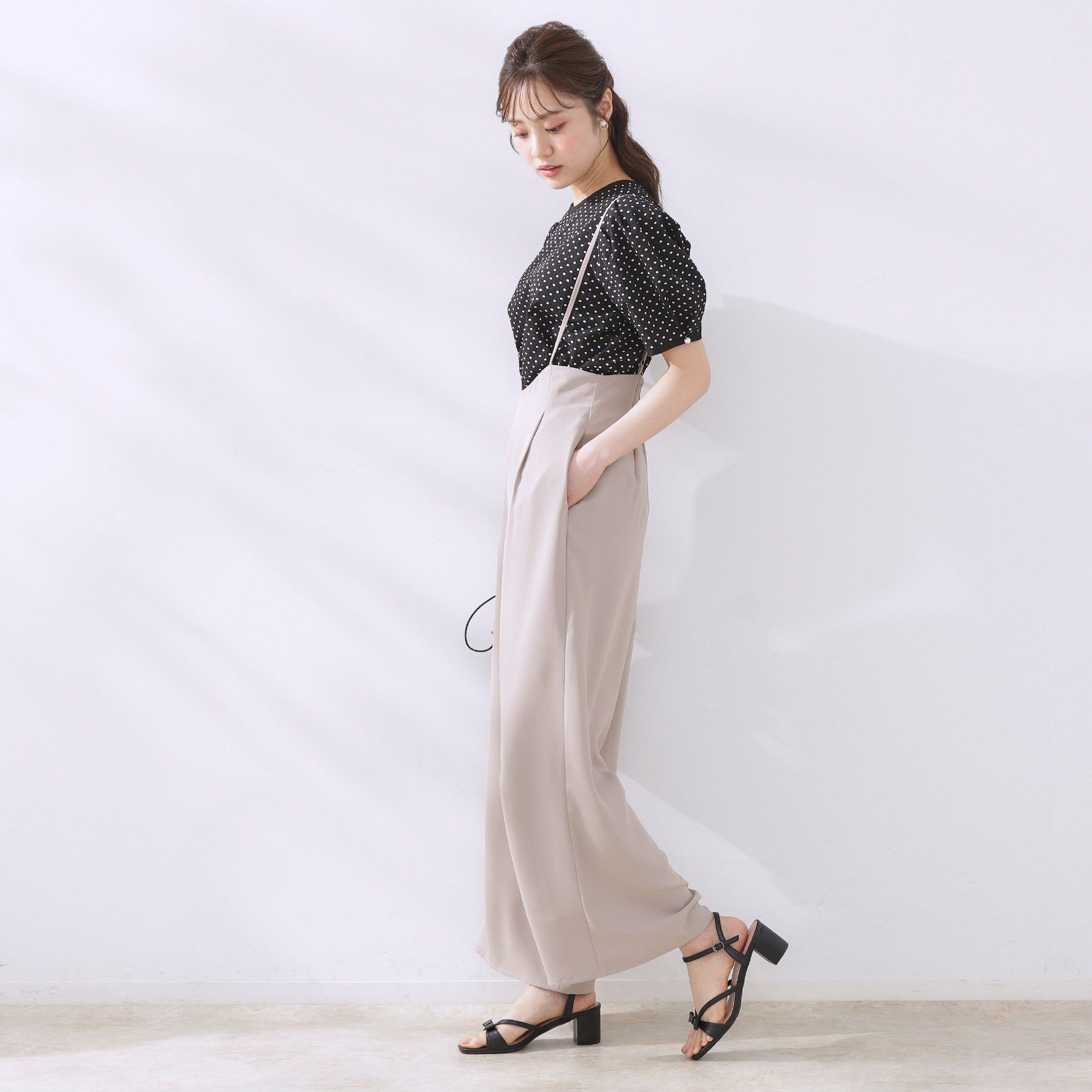 Couture broach「【マシンウォッシャブル・きれいめ】キャミロンパース」|その他|