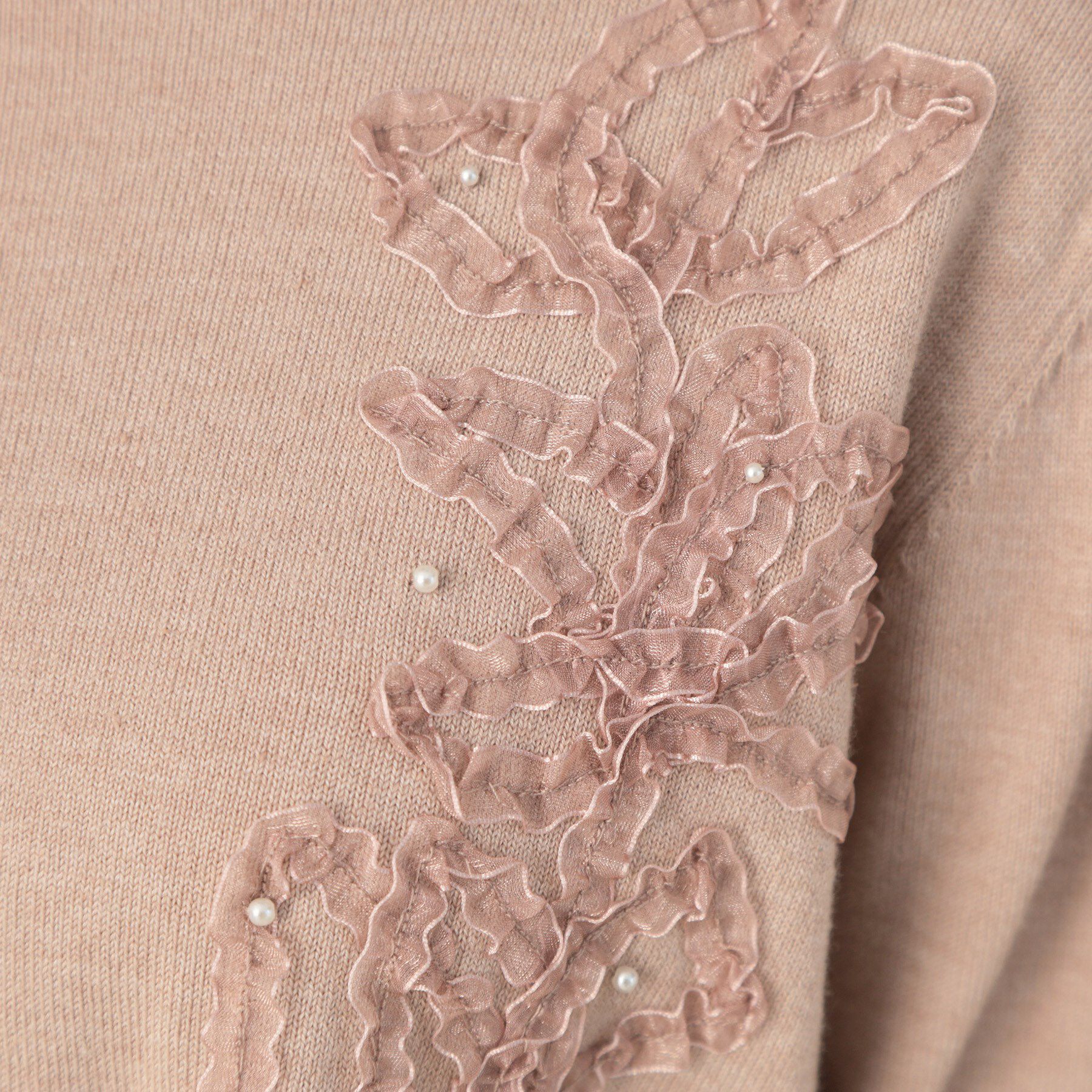 Couture broach「オーガンフリルフラワーニット」|ニット・セーター|