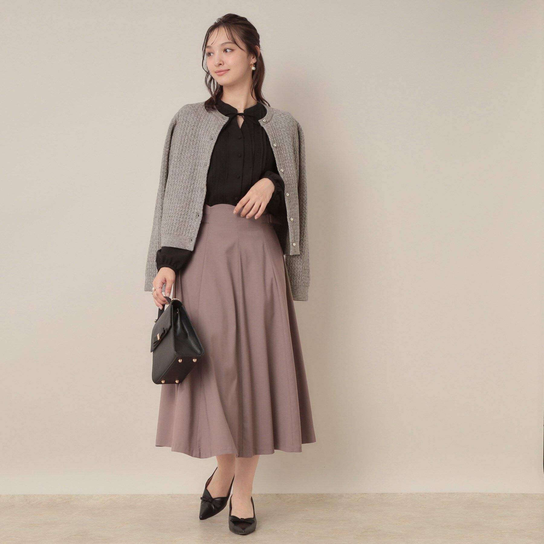 Couture broach「【大人可愛い・きれいめ・通勤】ケーブルカーディガン」|カーディガン|