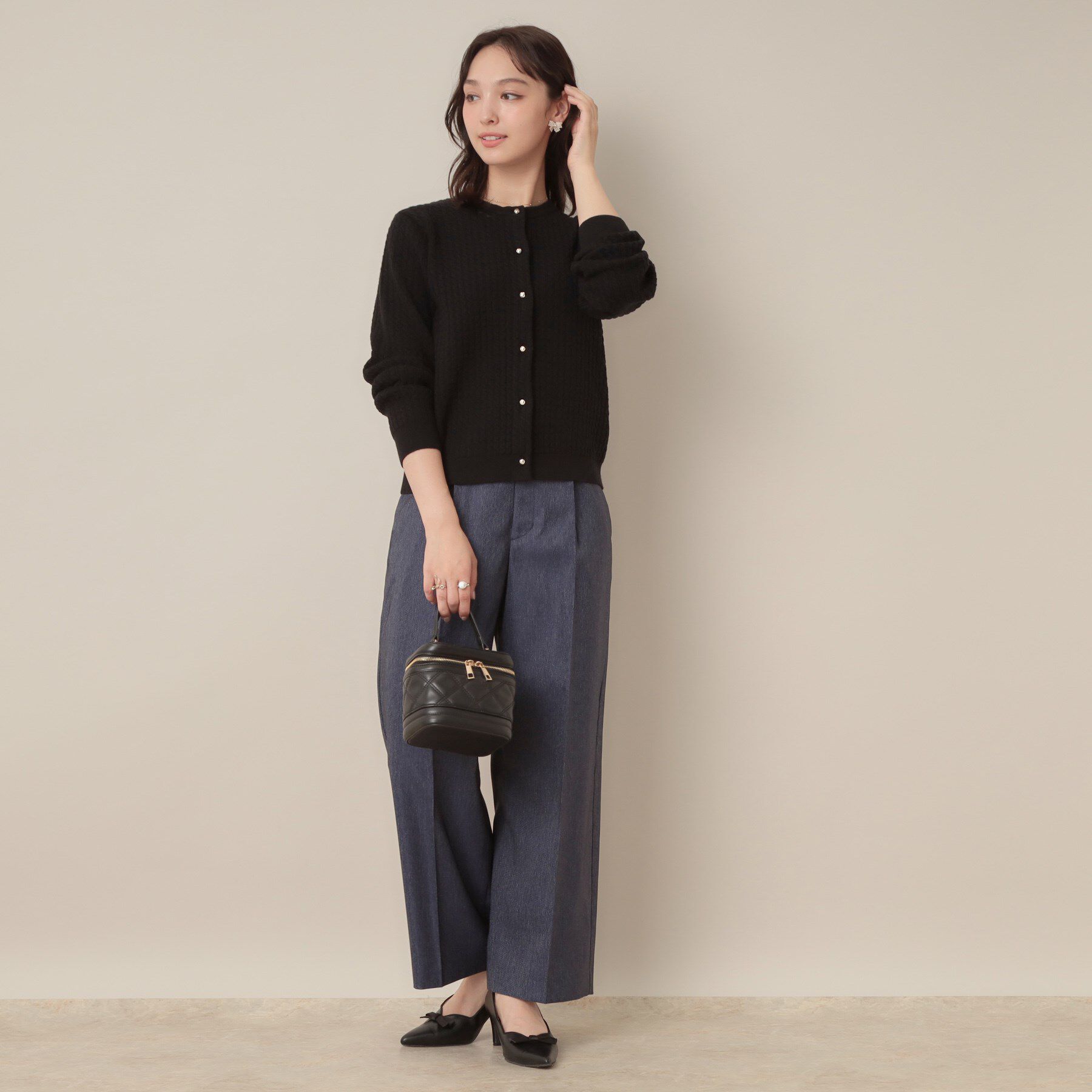 Couture broach「【大人可愛い・きれいめ・通勤】ケーブルカーディガン」|カーディガン|