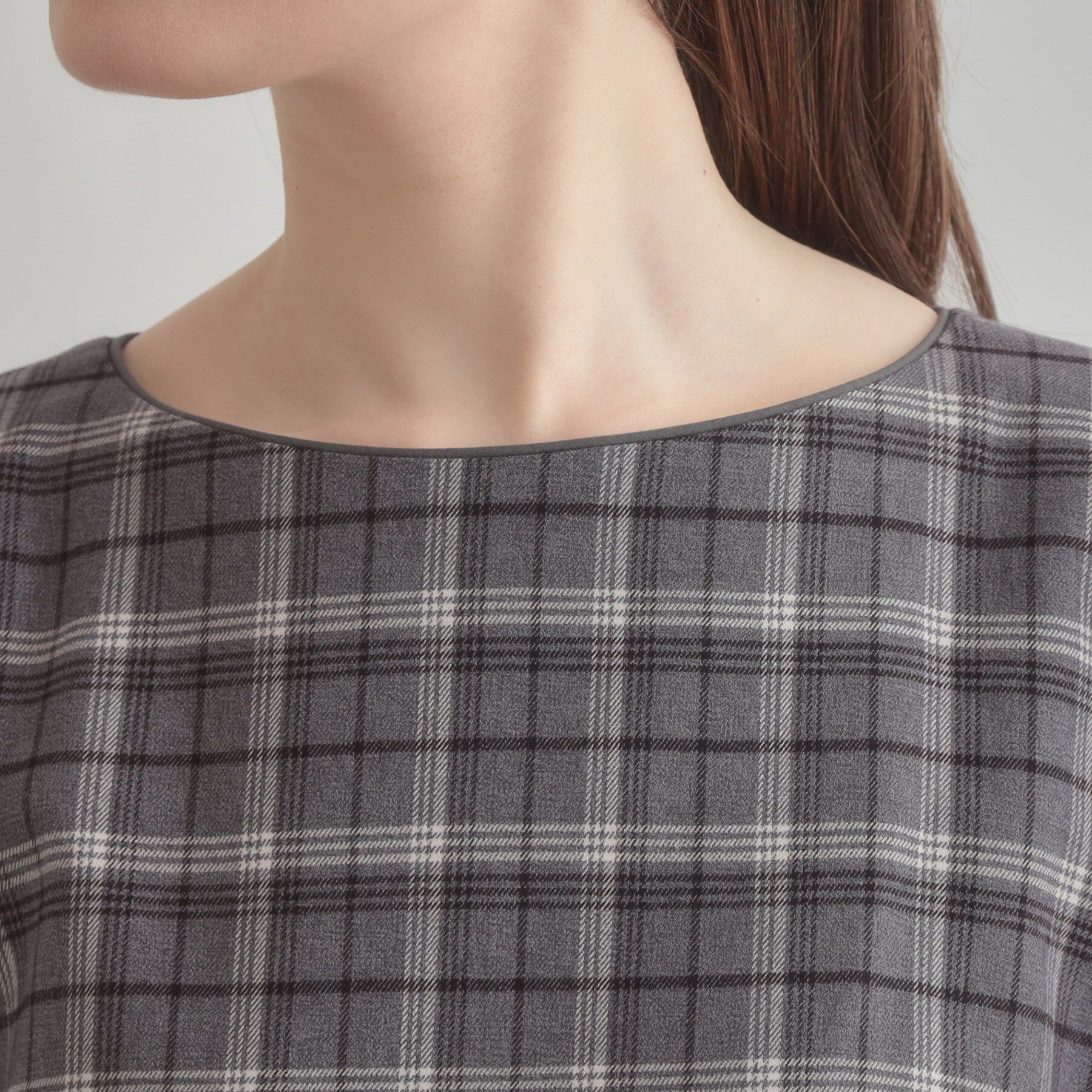 Couture broach「【大人可愛い・微起毛】先染めチェック柄フィット＆フレアワンピース」|ワンピース|