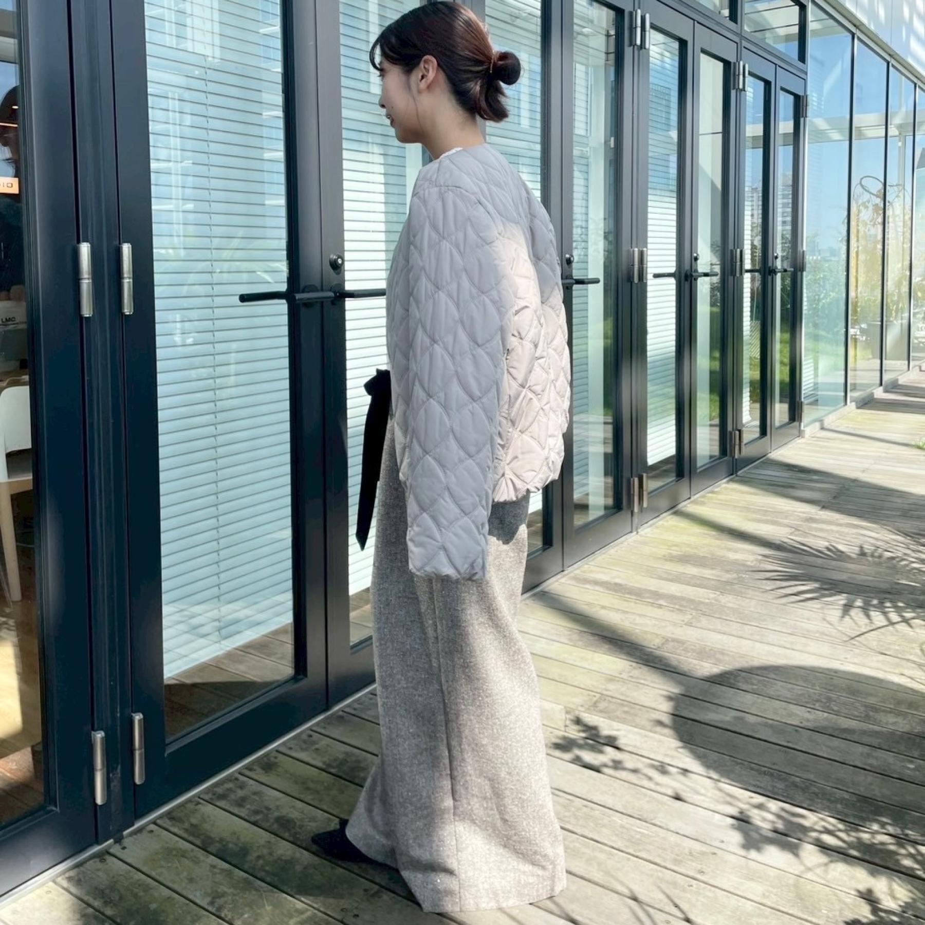 Couture broach「【撥水・大人可愛い】リボンキルティングジャケット」|ブルゾン・スタジャン|