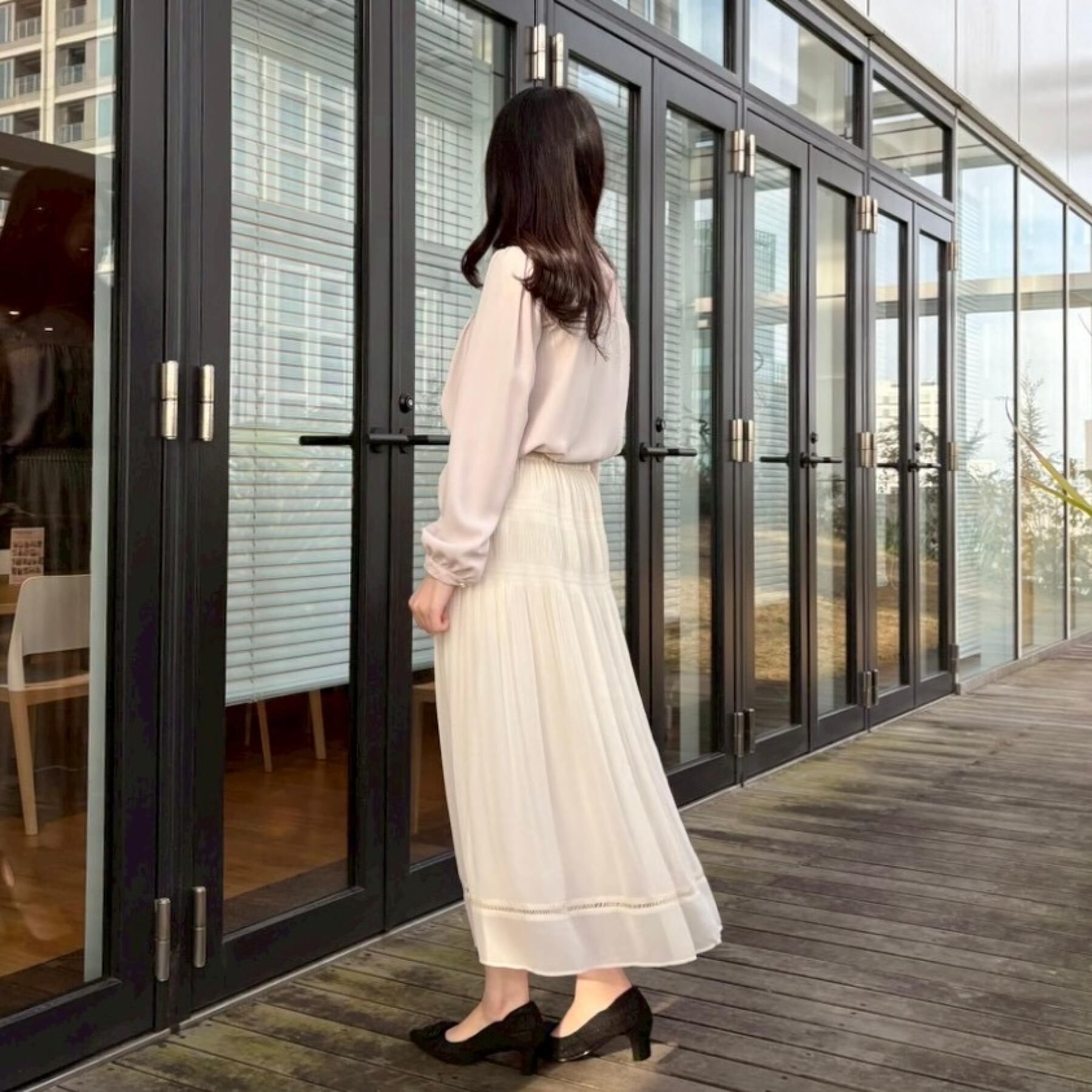 Couture broach「【ハレの日・通勤】マジョリカプリーツスカート」|スカート|