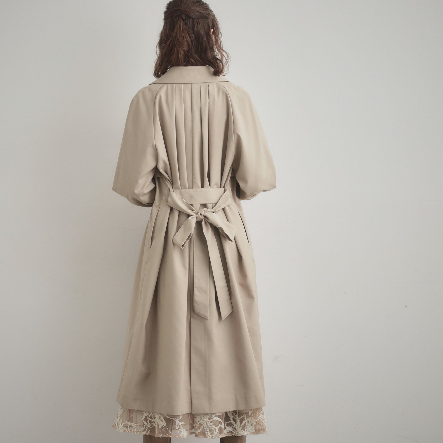 Couture broach「【撥水・ハレの日・通勤】ロングトレンチコート」|トレンチコート|