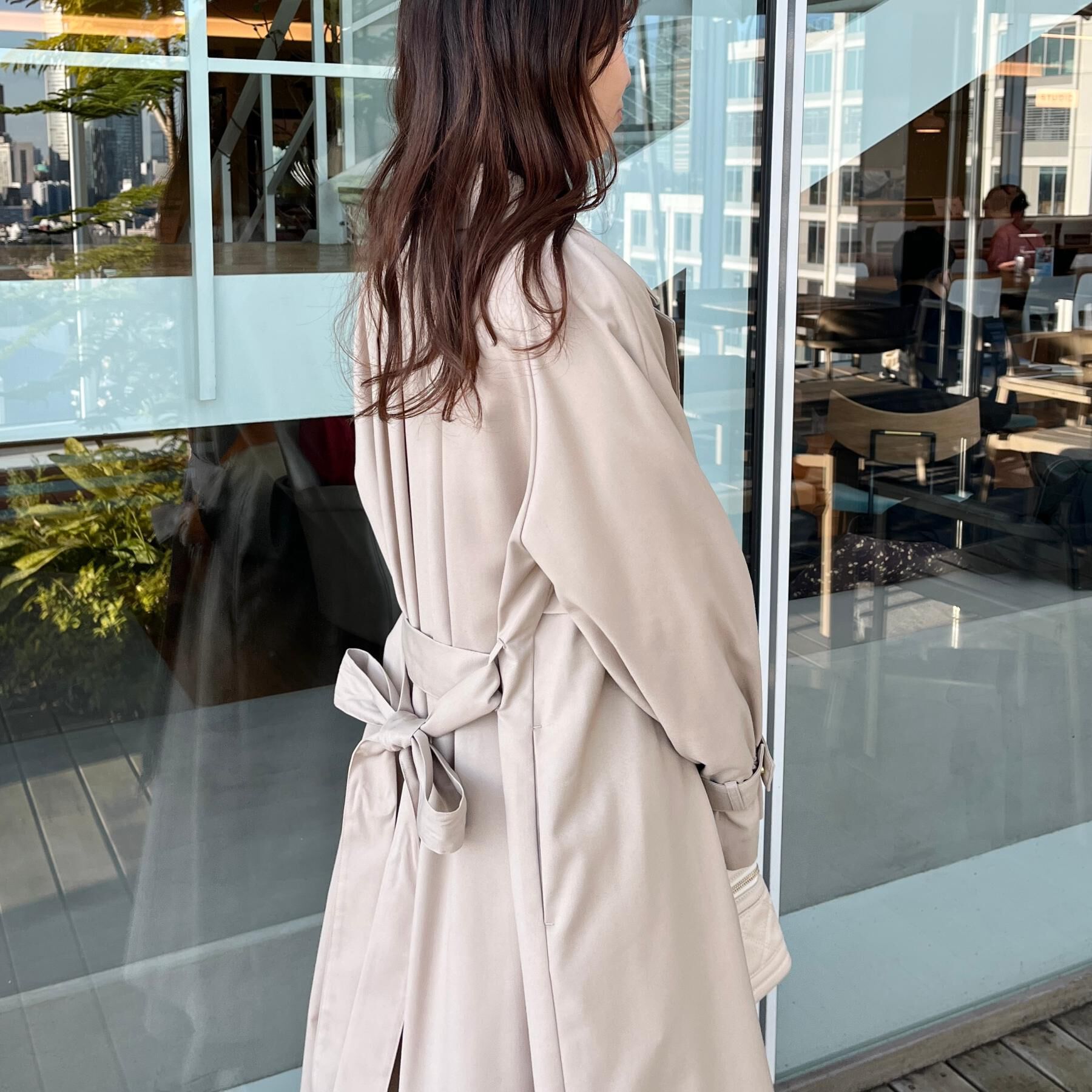 Couture broach「【撥水・ハレの日・通勤】ロングトレンチコート」|トレンチコート|