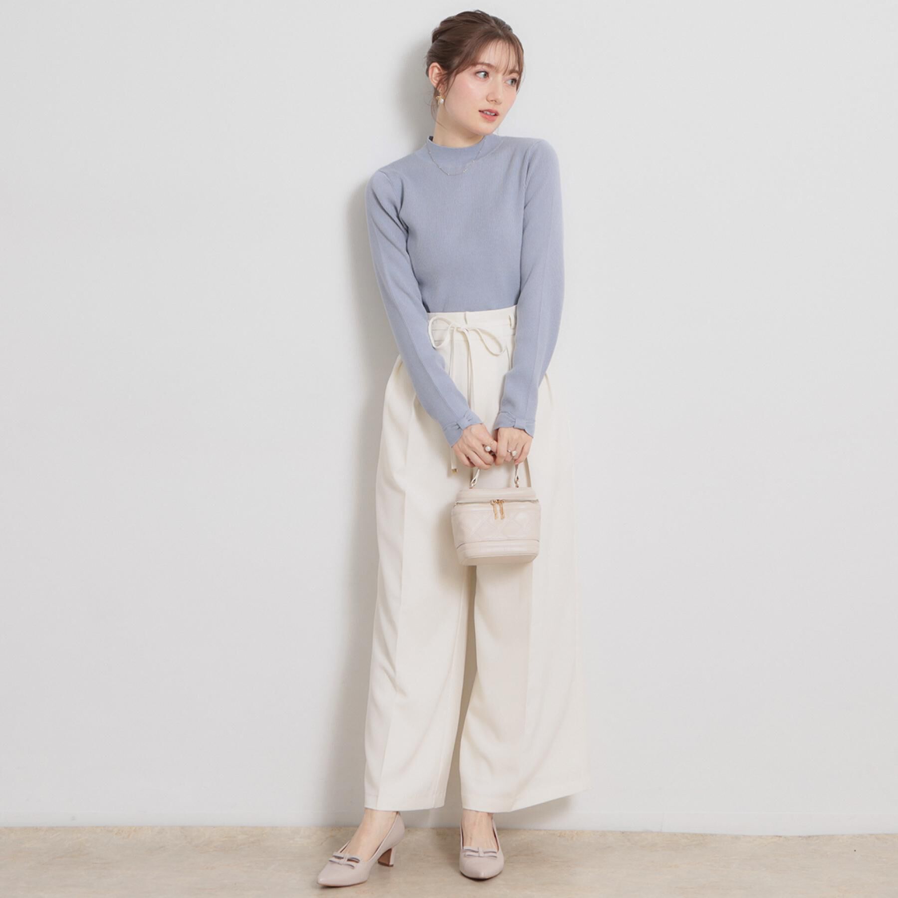 Couture broach「【洗える・着映え】袖リボン リブニット」|ニット・セーター|