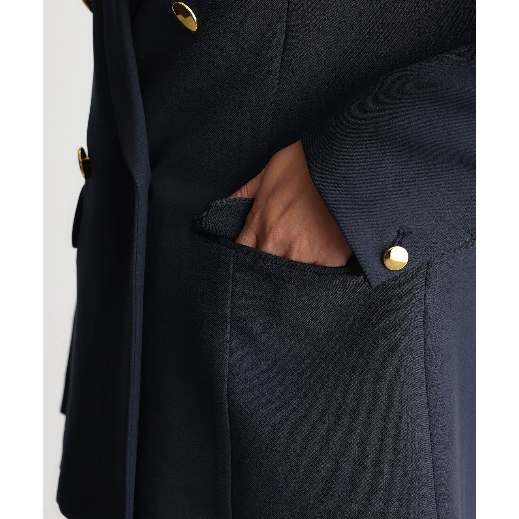 THE SHOP TK「【ONOFF活躍／セレモニー／通勤】CAVIAN Wブレストジャケット／洗える」|テーラードジャケット|