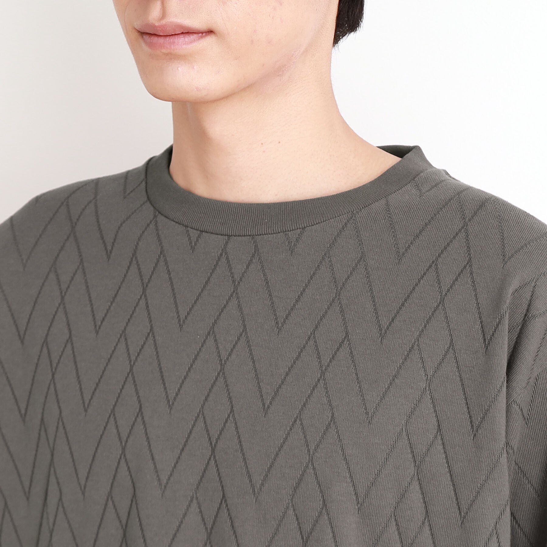 THE SHOP TK「ジオメトリックリンクス長袖Tシャツ ON／OFF兼用」|Tシャツ・カットソー|