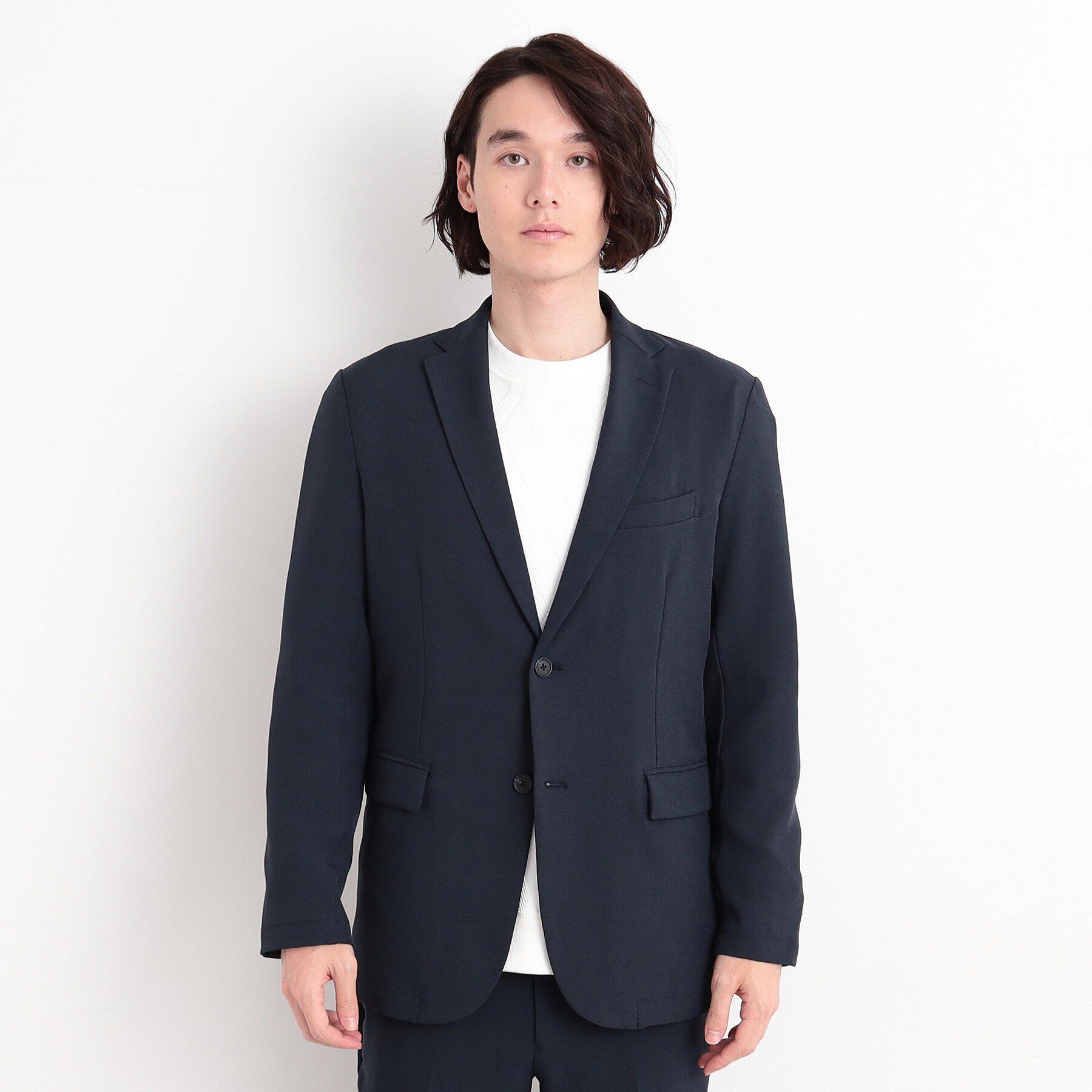 THE SHOP TK「【CAVIAN/キャビアン】リサイクルシャークスキンテーラードジャケット セットアップ可」|テーラードジャケット|