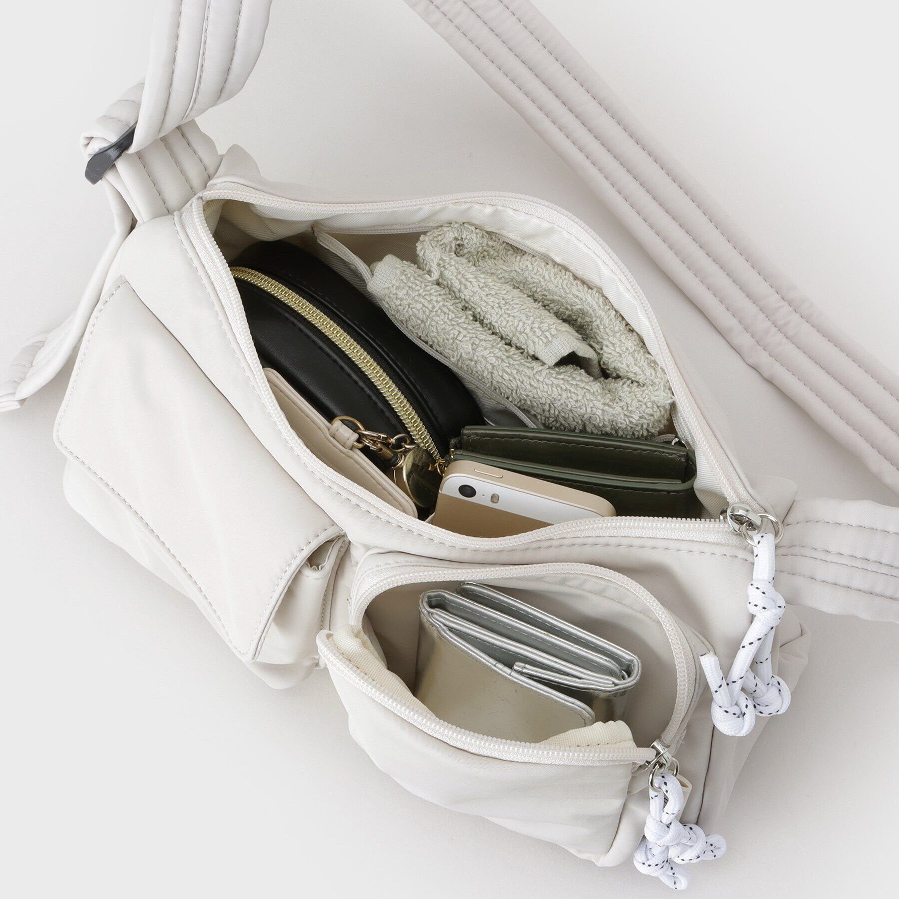 THE SHOP TK「立体多ポケットミニショルダーバッグ」|ショルダー・メッセンジャー|