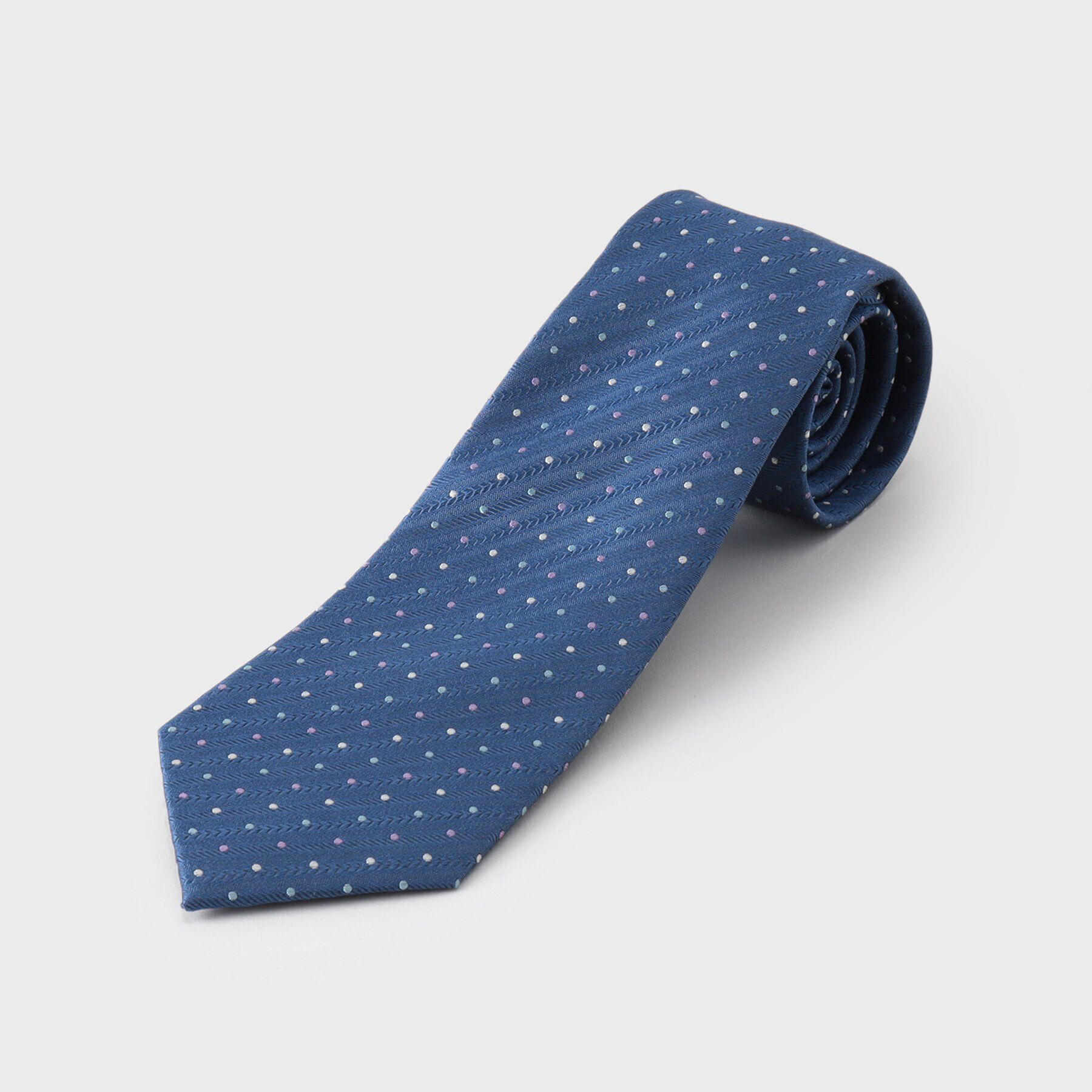 THE SHOP TK「ドットアソート柄ネクタイ マルチドット／ピンドット」|ネクタイ・蝶ネクタイ|
