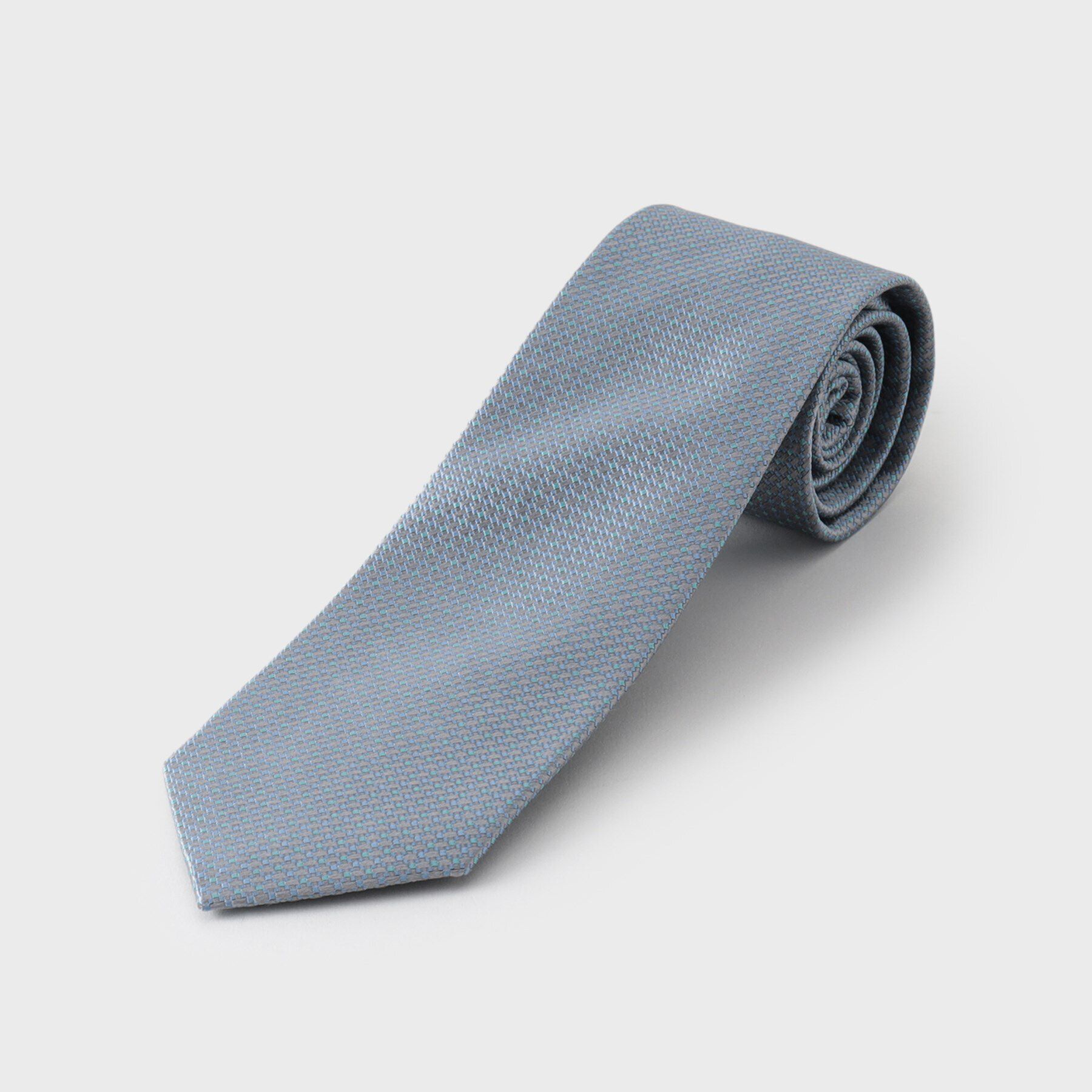 THE SHOP TK「ドットアソート柄ネクタイ マルチドット／ピンドット」|ネクタイ・蝶ネクタイ|グレー(412)