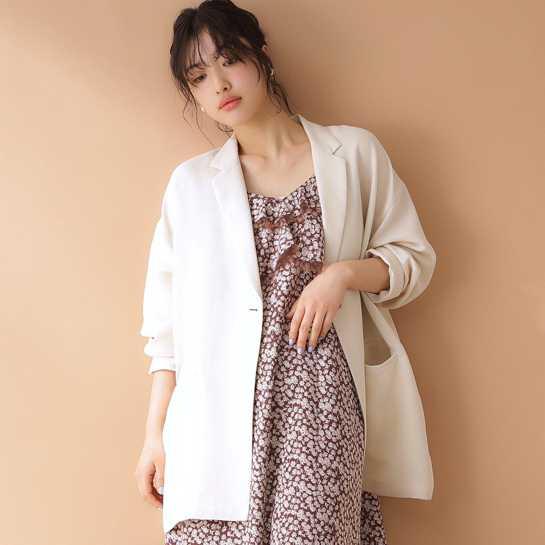 THE SHOP TK「小花柄フリルキャミワンピース【洗える】」|ワンピース|