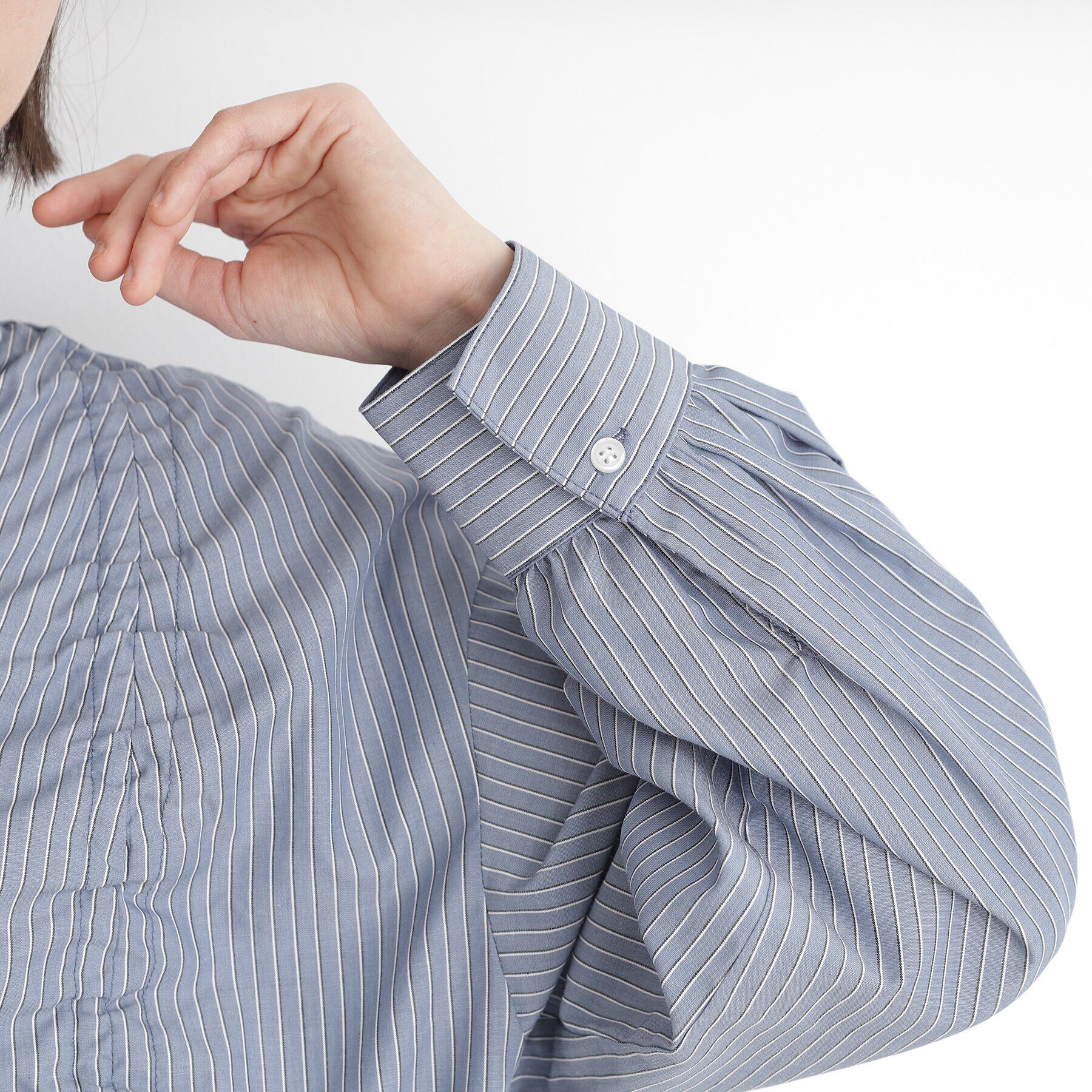 THE SHOP TK「リボンギャザーシャツ【洗濯機OK】」|シャツ・ブラウス|