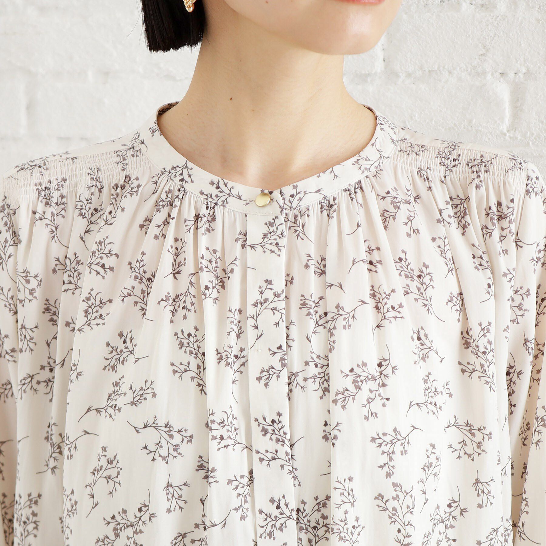 THE SHOP TK「【通勤/セレモニー】ヴィンテージサテンブラウス/洗える」|シャツ・ブラウス|