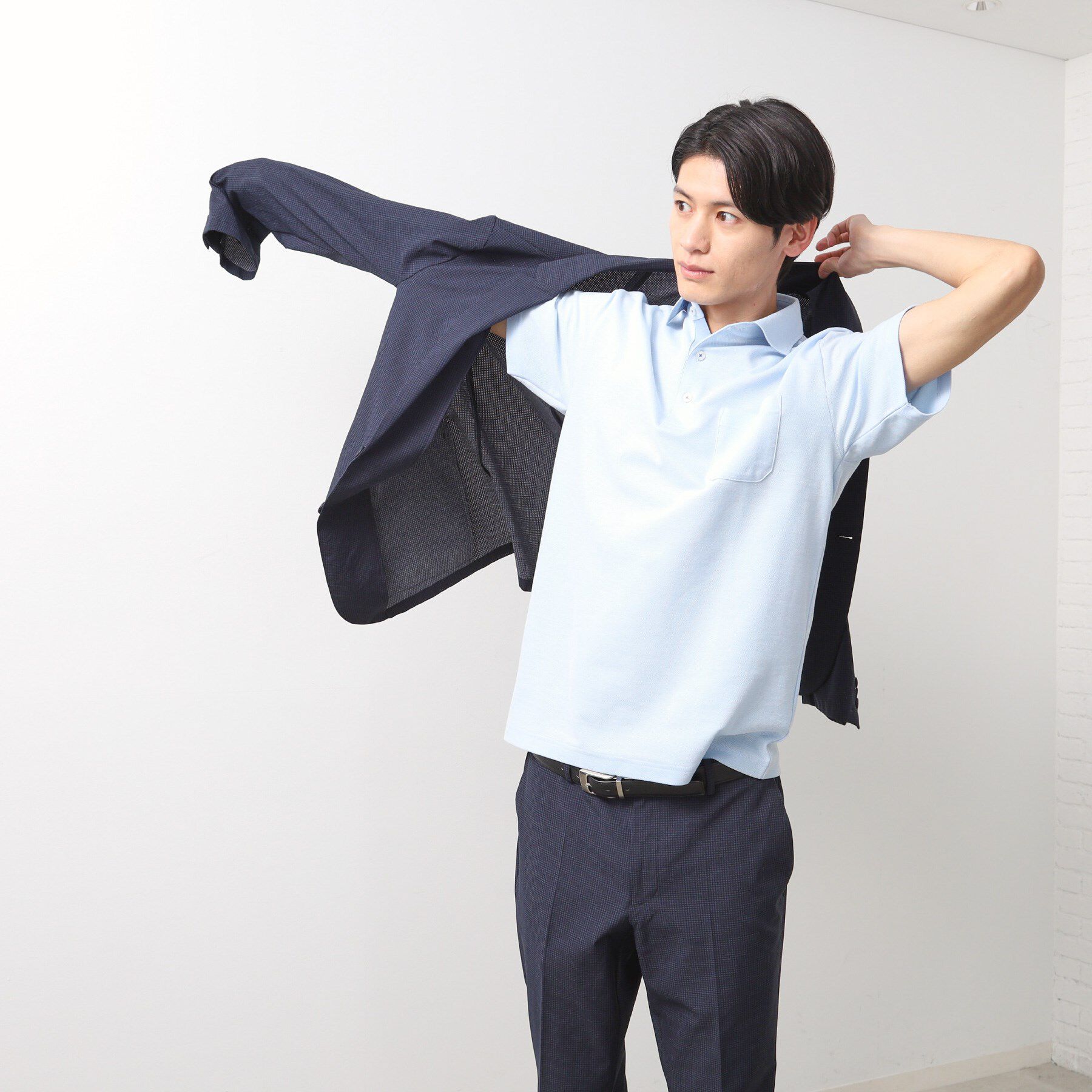 THE SHOP TK「ライトドッツジャケット【セットアップ可/洗濯機OK】」|テーラードジャケット|