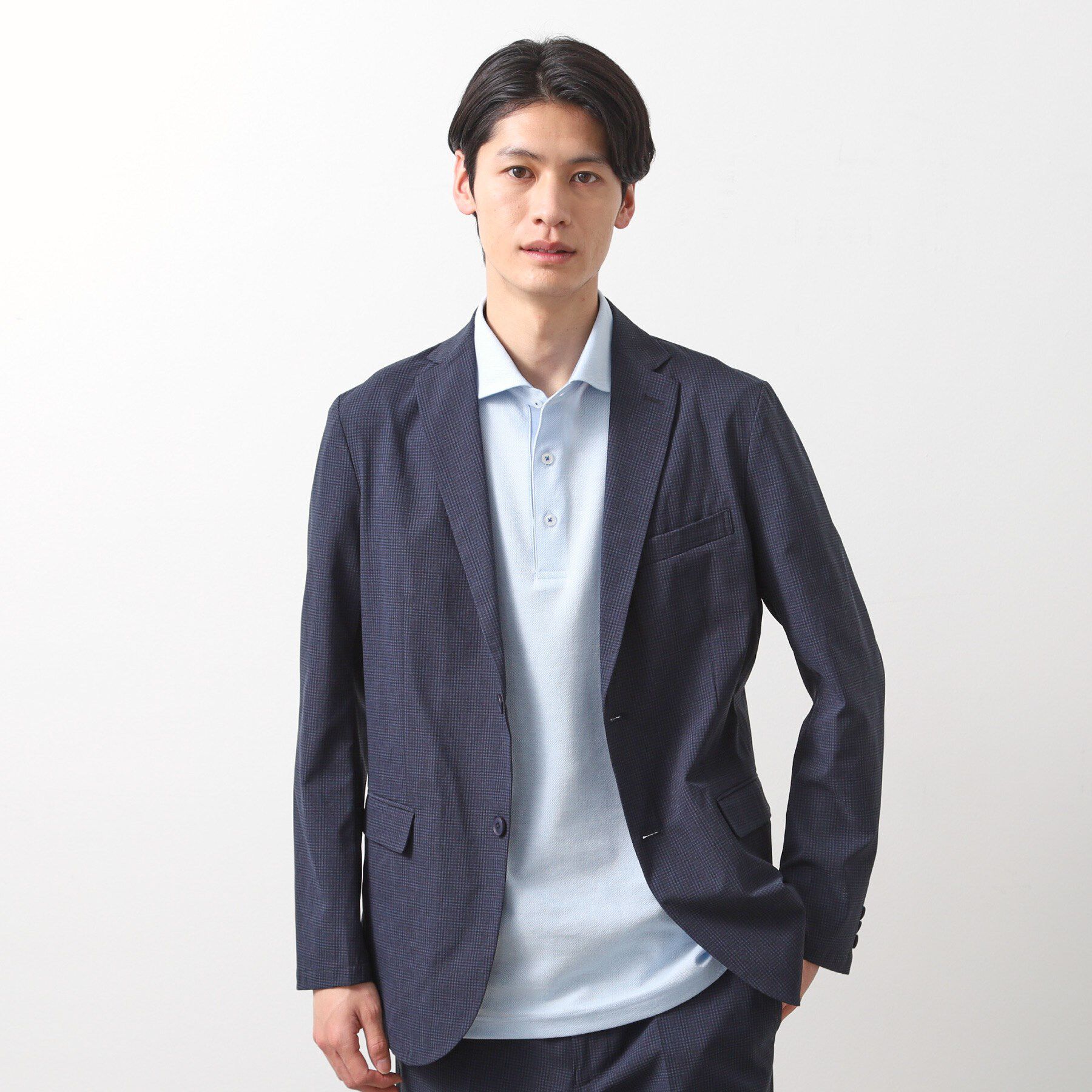 THE SHOP TK「ライトドッツジャケット【セットアップ可/洗濯機OK】」|テーラードジャケット|