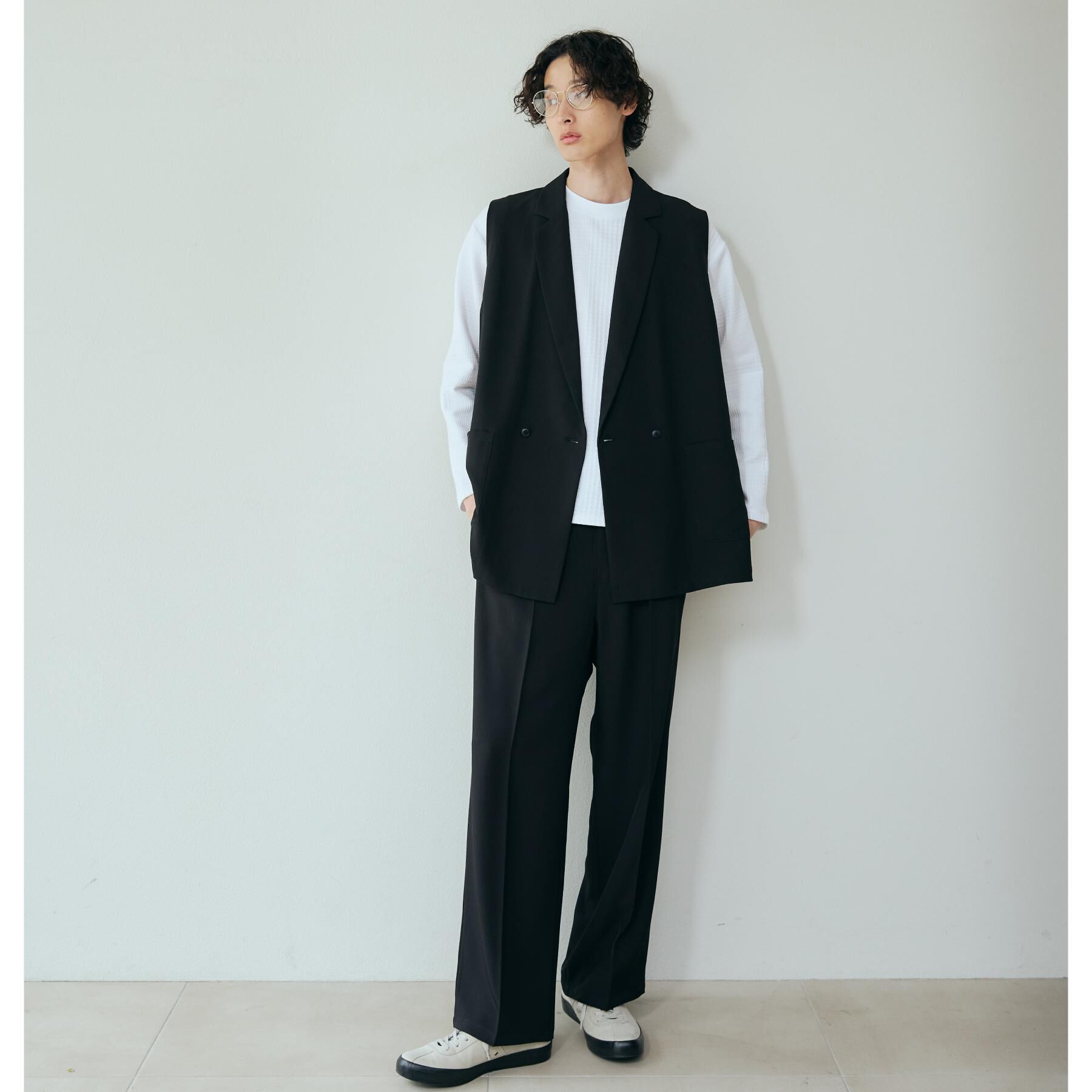 THE SHOP TK「タックワイドスラックス【セットアップ可/洗濯機OK】」|その他|