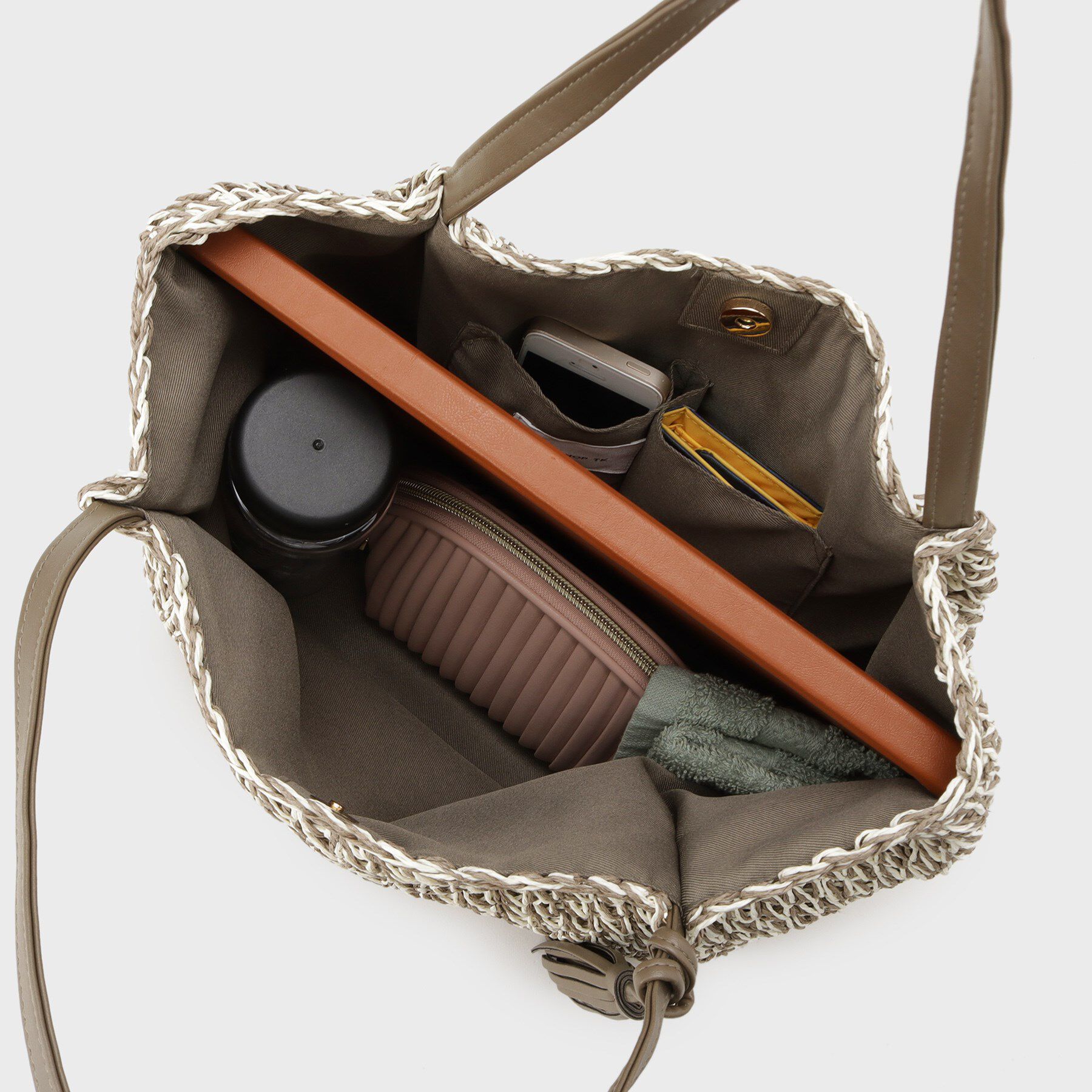 THE SHOP TK「タッセル付き雑材トートバッグ」|トートバッグ|