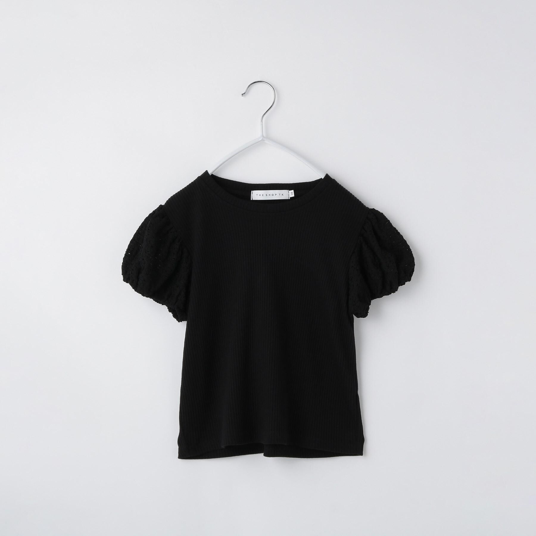 THE SHOP TK「【100-150】バルーンスリーブ半袖プルオーバー/洗濯機OK」|Tシャツ・カットソー|