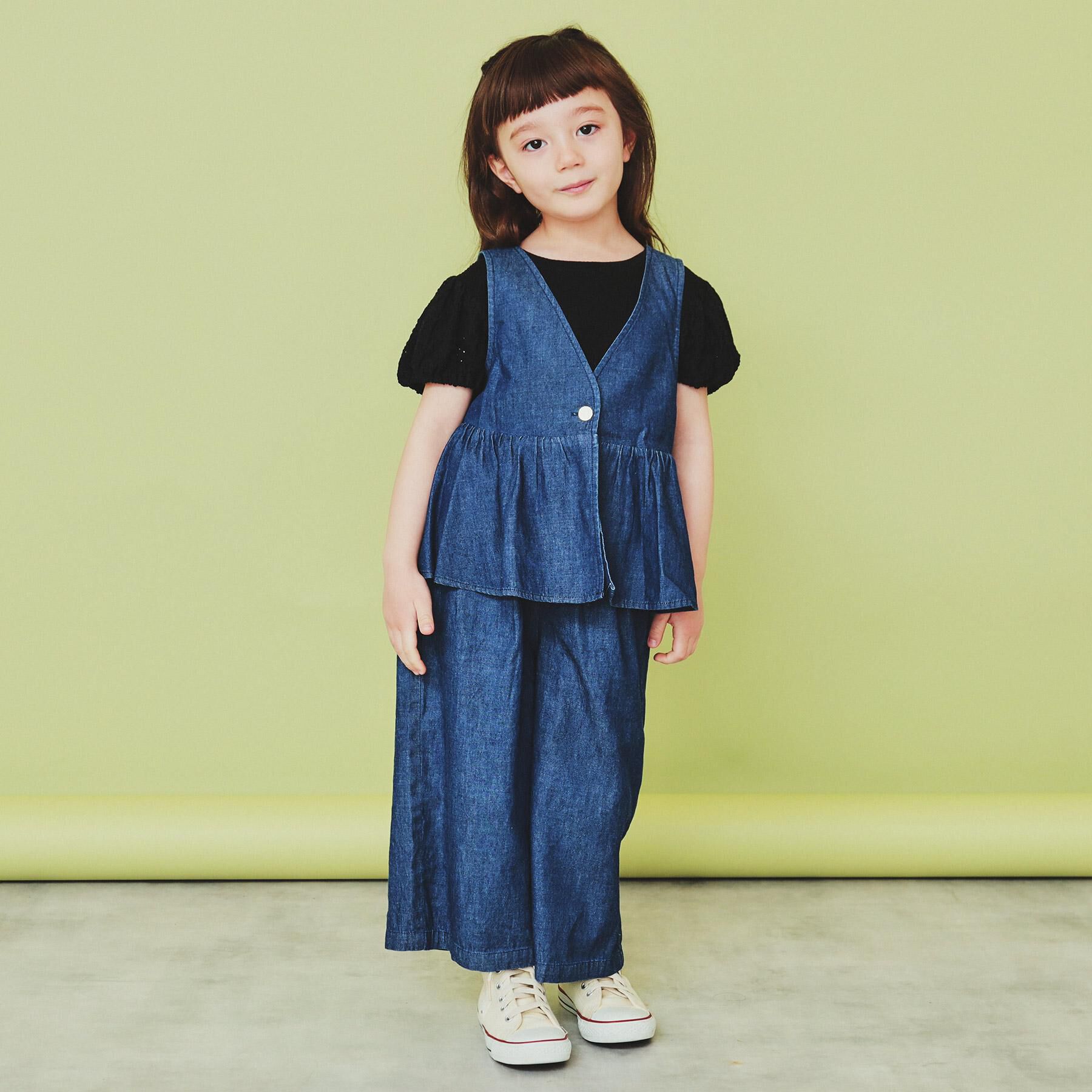 THE SHOP TK「【100-150】バルーンスリーブ半袖プルオーバー/洗濯機OK」|Tシャツ・カットソー|