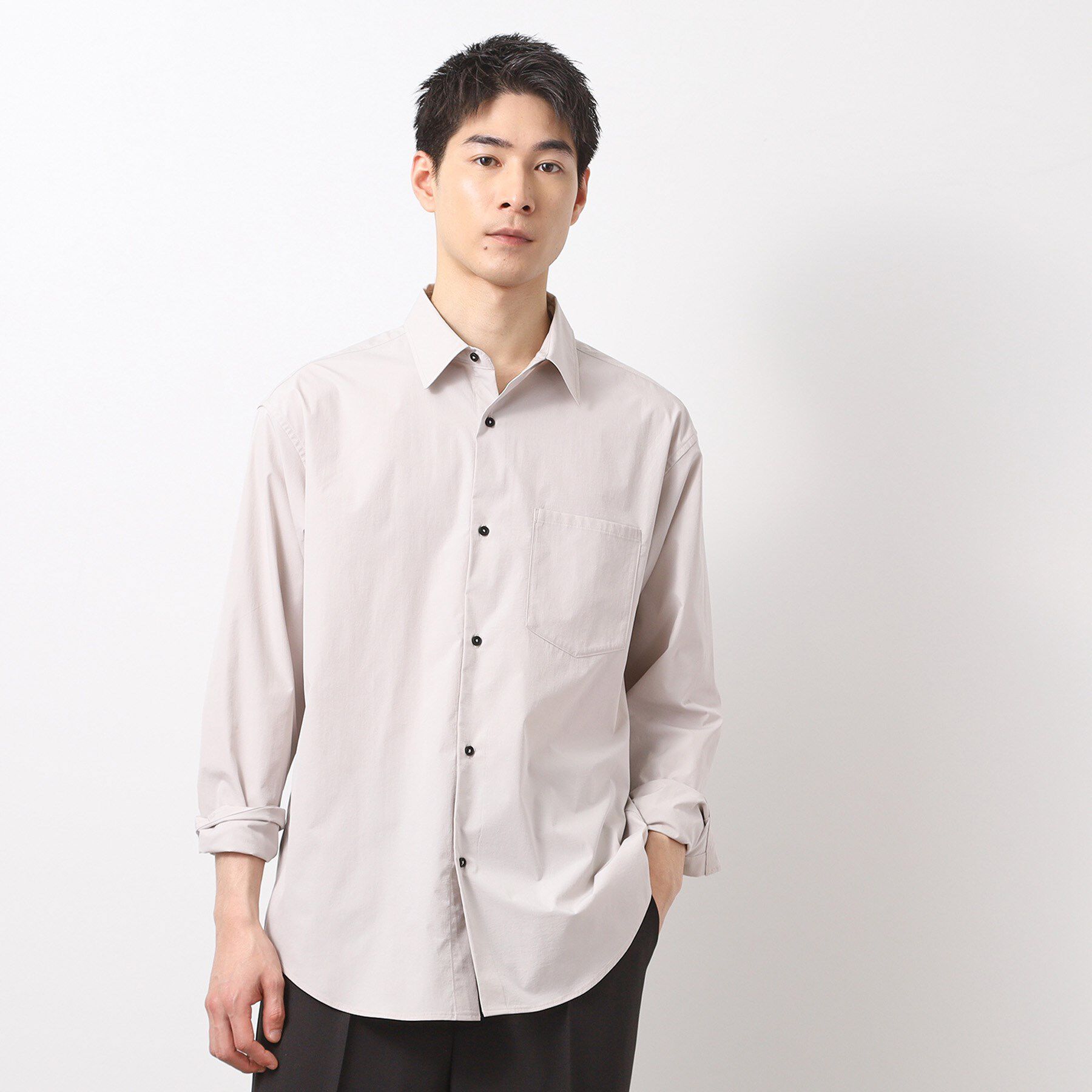 THE SHOP TK「CAVEブロードシャツ【吸水速乾/イージーケア/アンチピリング/洗濯機OK】」|シャツ・ブラウス|