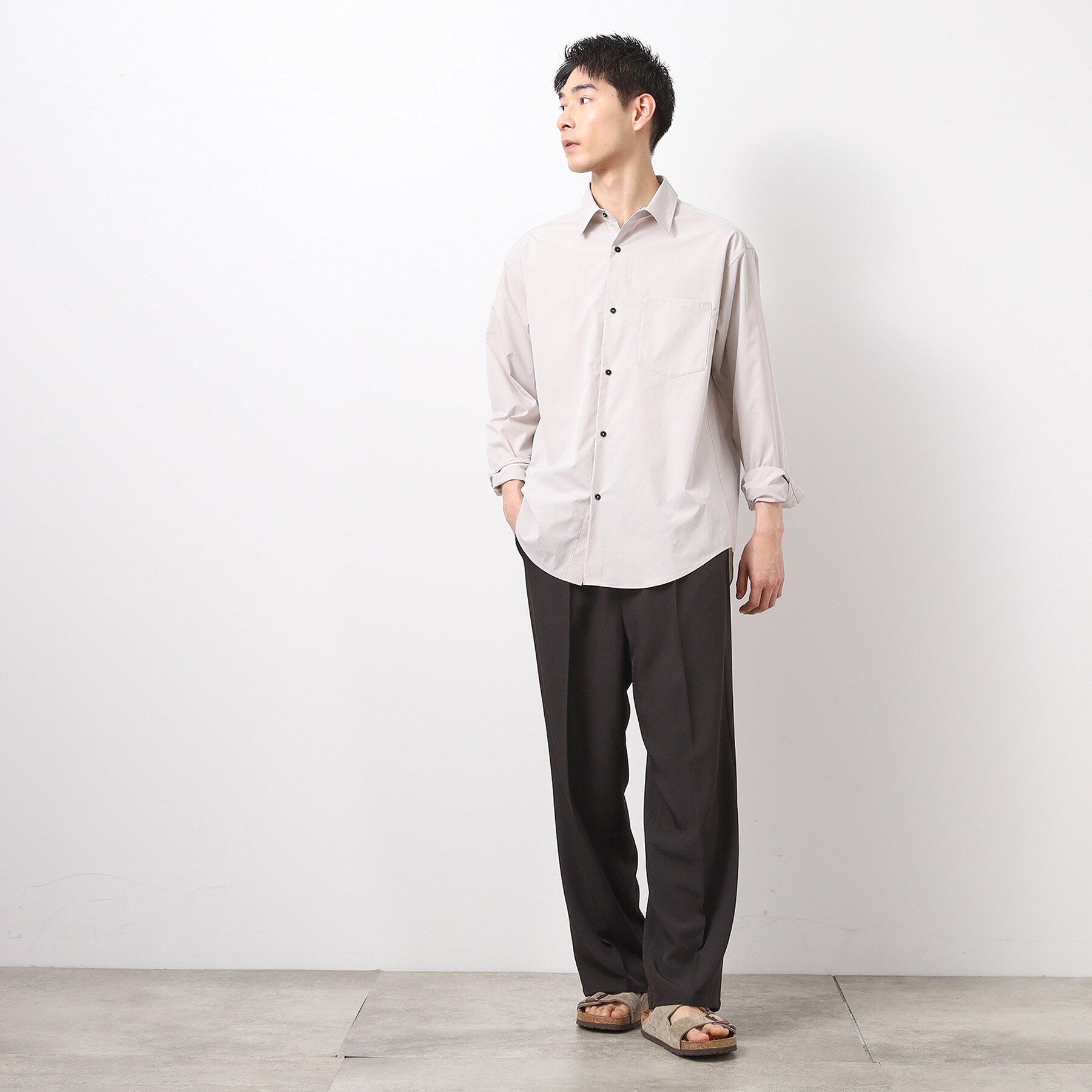 THE SHOP TK「CAVEブロードシャツ【吸水速乾/イージーケア/アンチピリング/洗濯機OK】」|シャツ・ブラウス|