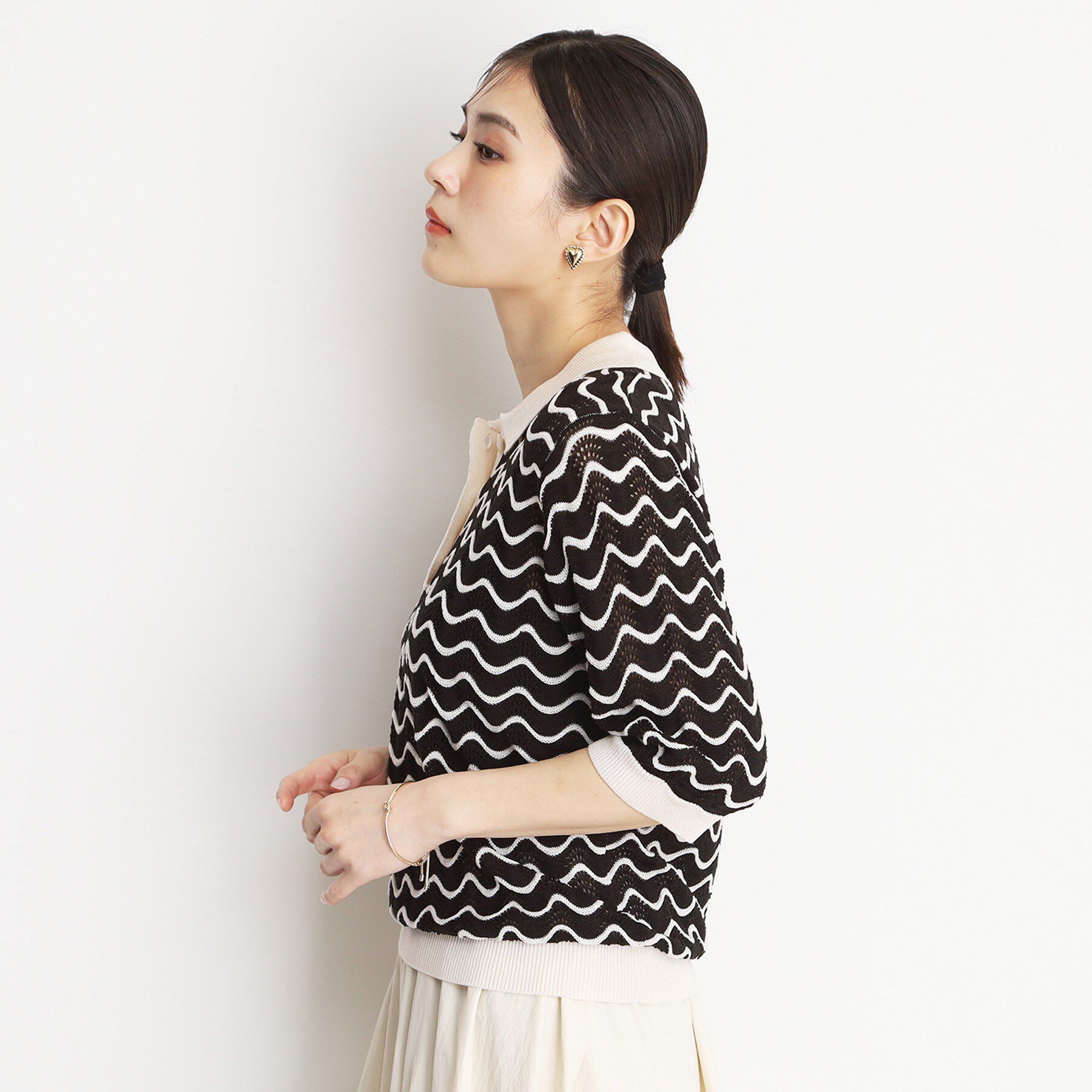 THE SHOP TK「ニットポロシャツ【洗濯機/アソート展開】」|ニット・セーター|