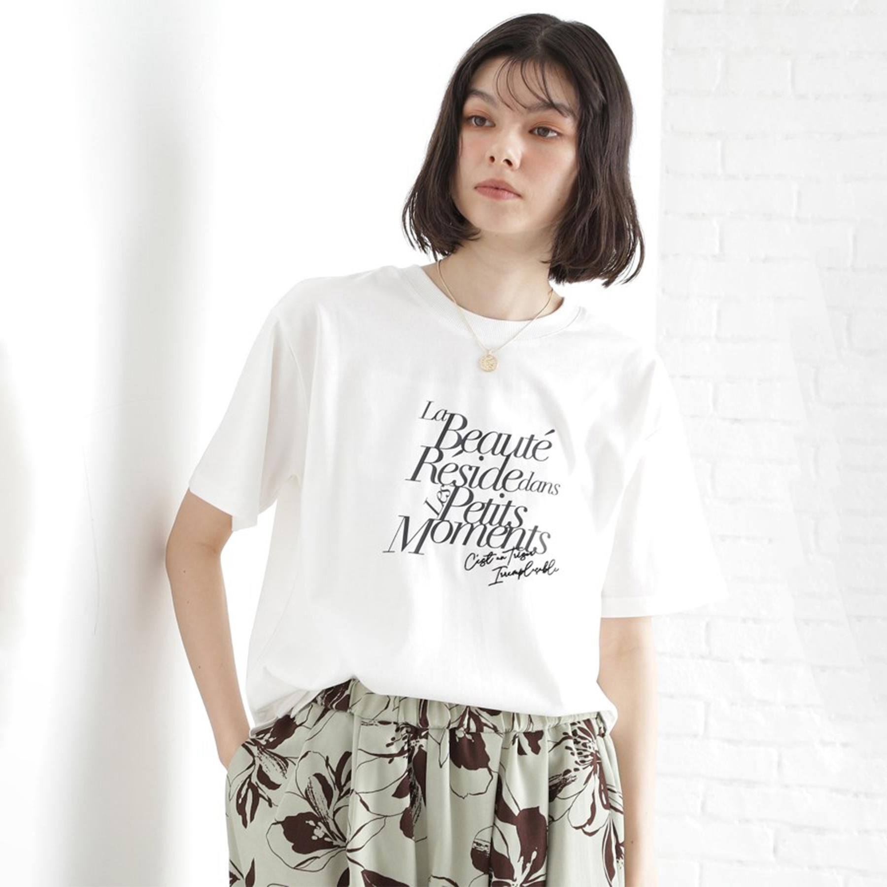 THE SHOP TK「ロゴアソートTシャツ【接触冷感/UVケア/洗濯機OK】」|Tシャツ・カットソー|