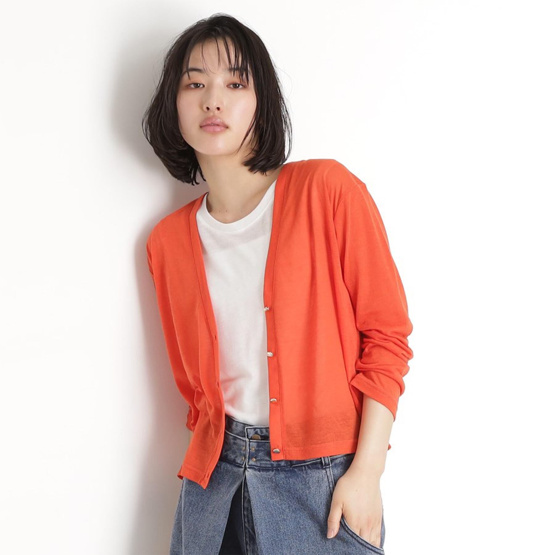 THE SHOP TK「シアーカーデ＆タンクトップ【セットアイテム/洗える】」|カーディガン|