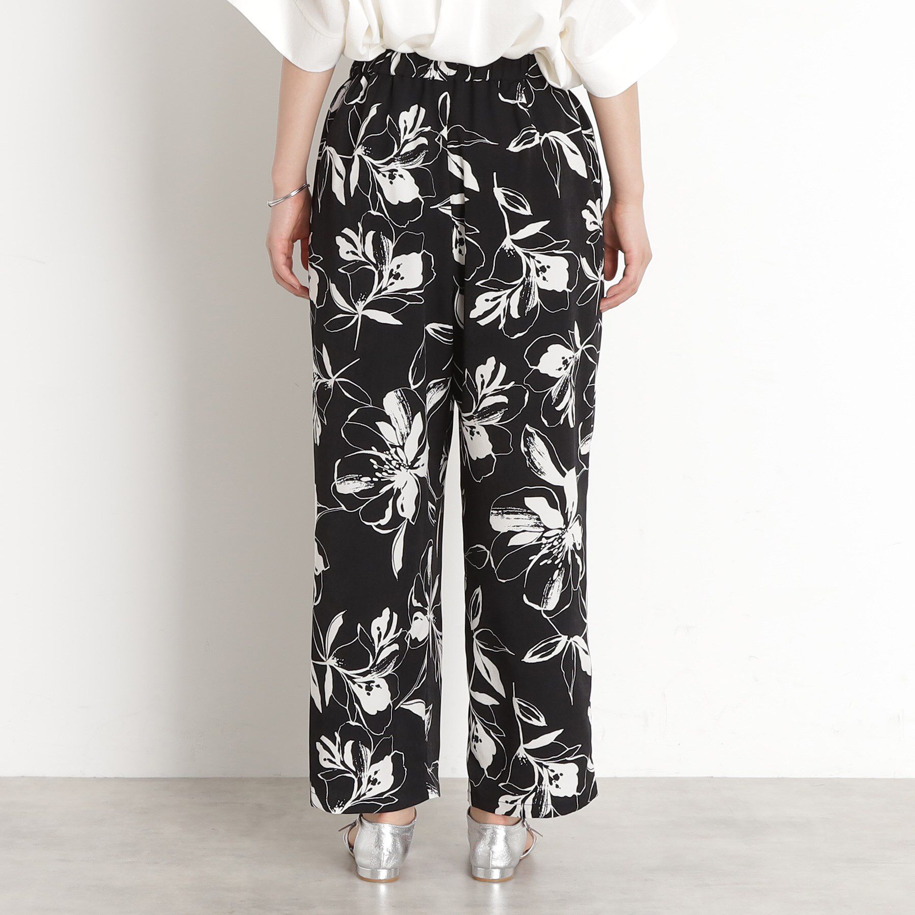 THE SHOP TK「フラワープリントイージーパンツ【洗える】」|その他|