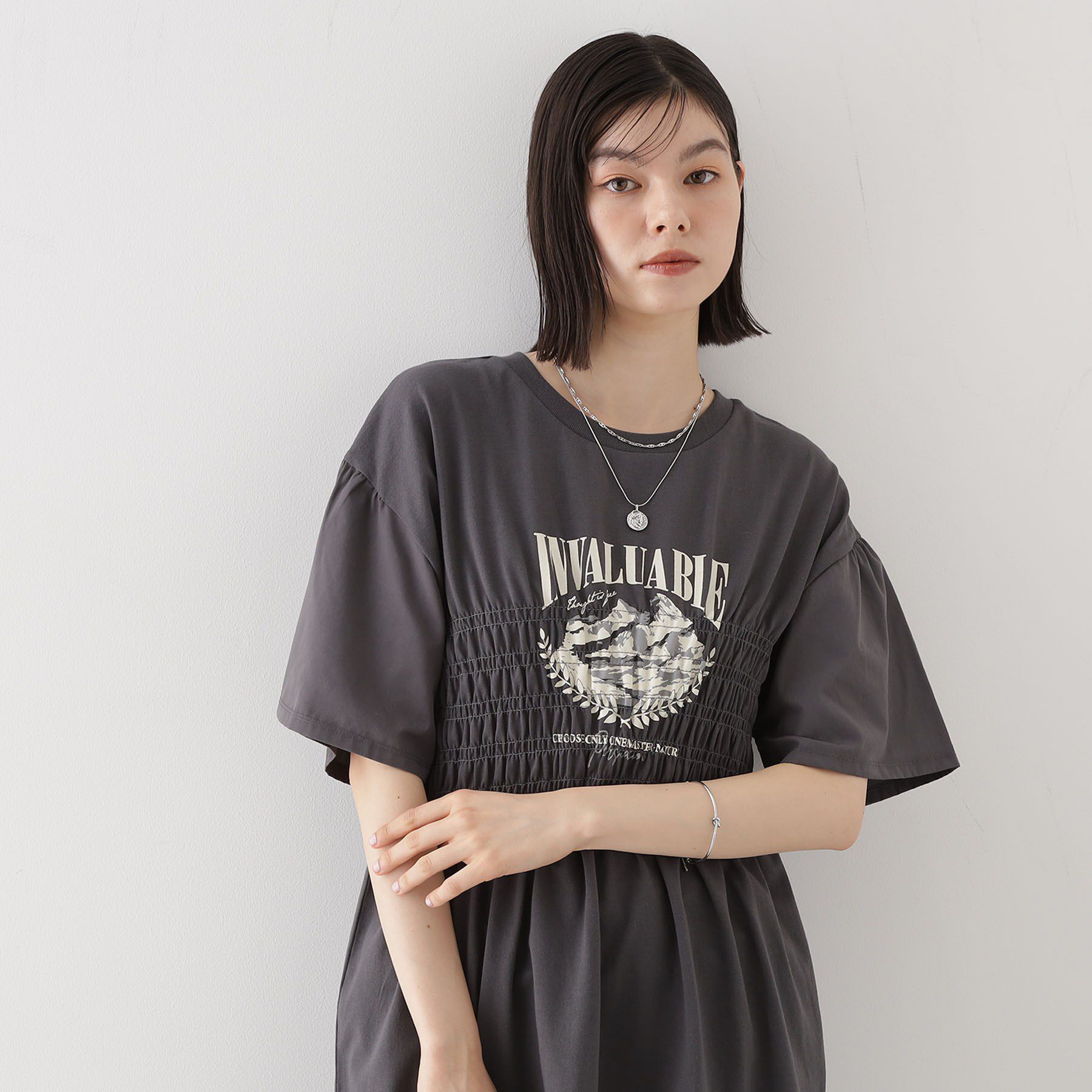 THE SHOP TK「コインチェーン2WAYショートネックレス」|ネックレス|