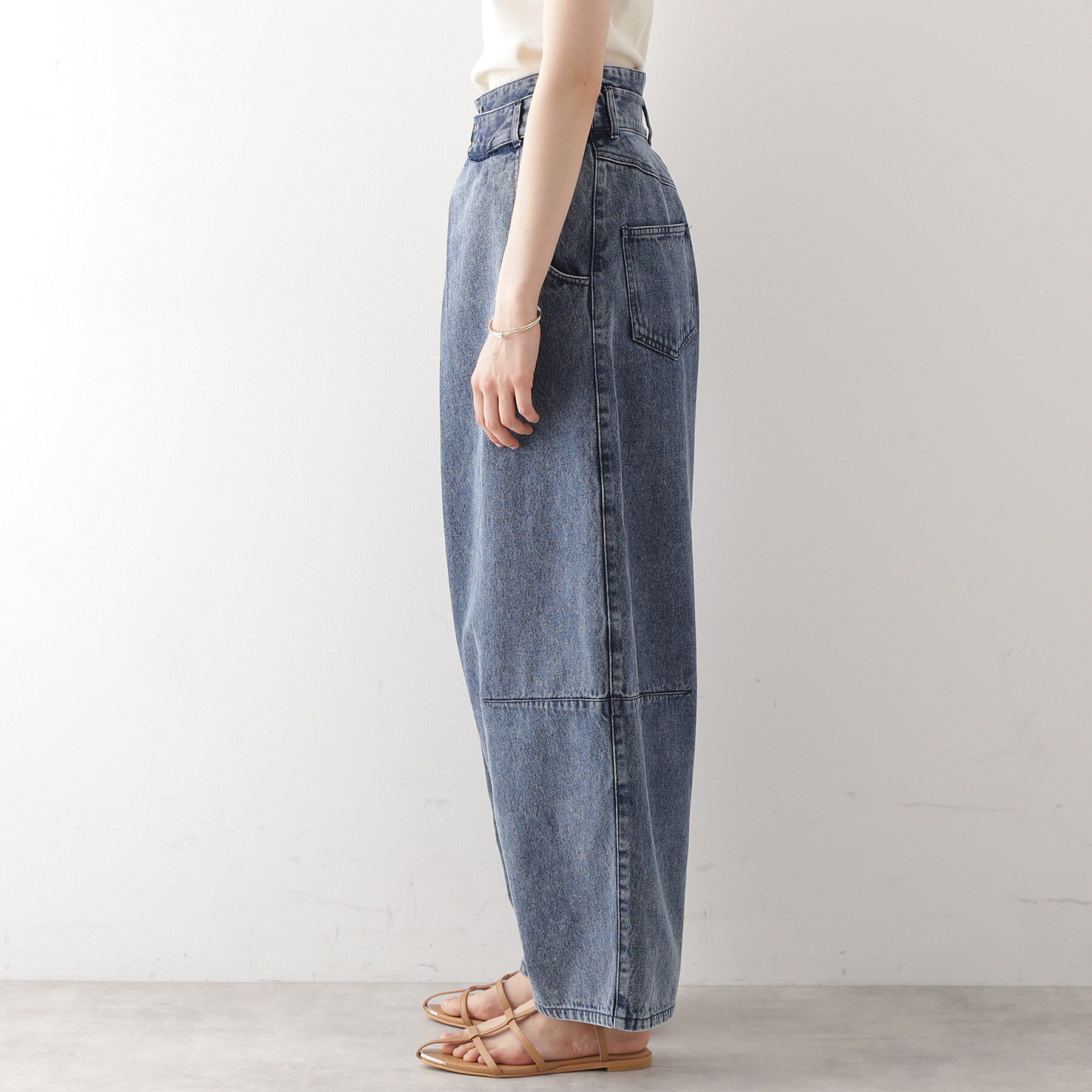 THE SHOP TK「バレル風タックパンツ【洗濯機OK】」|その他|