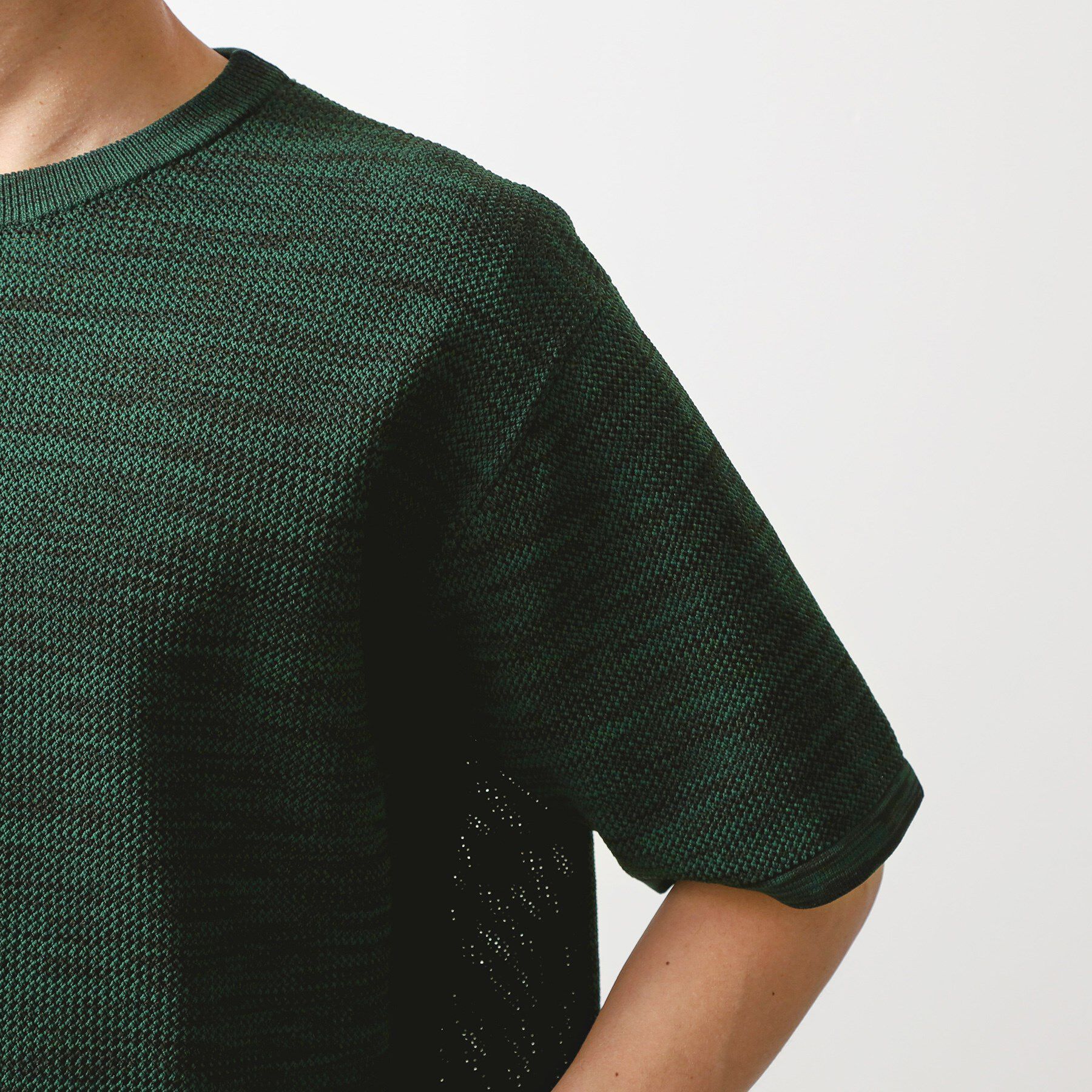 THE SHOP TK「ドライタッチ半袖ニットTシャツ　【洗濯機ＯＫ】」|ニット・セーター|