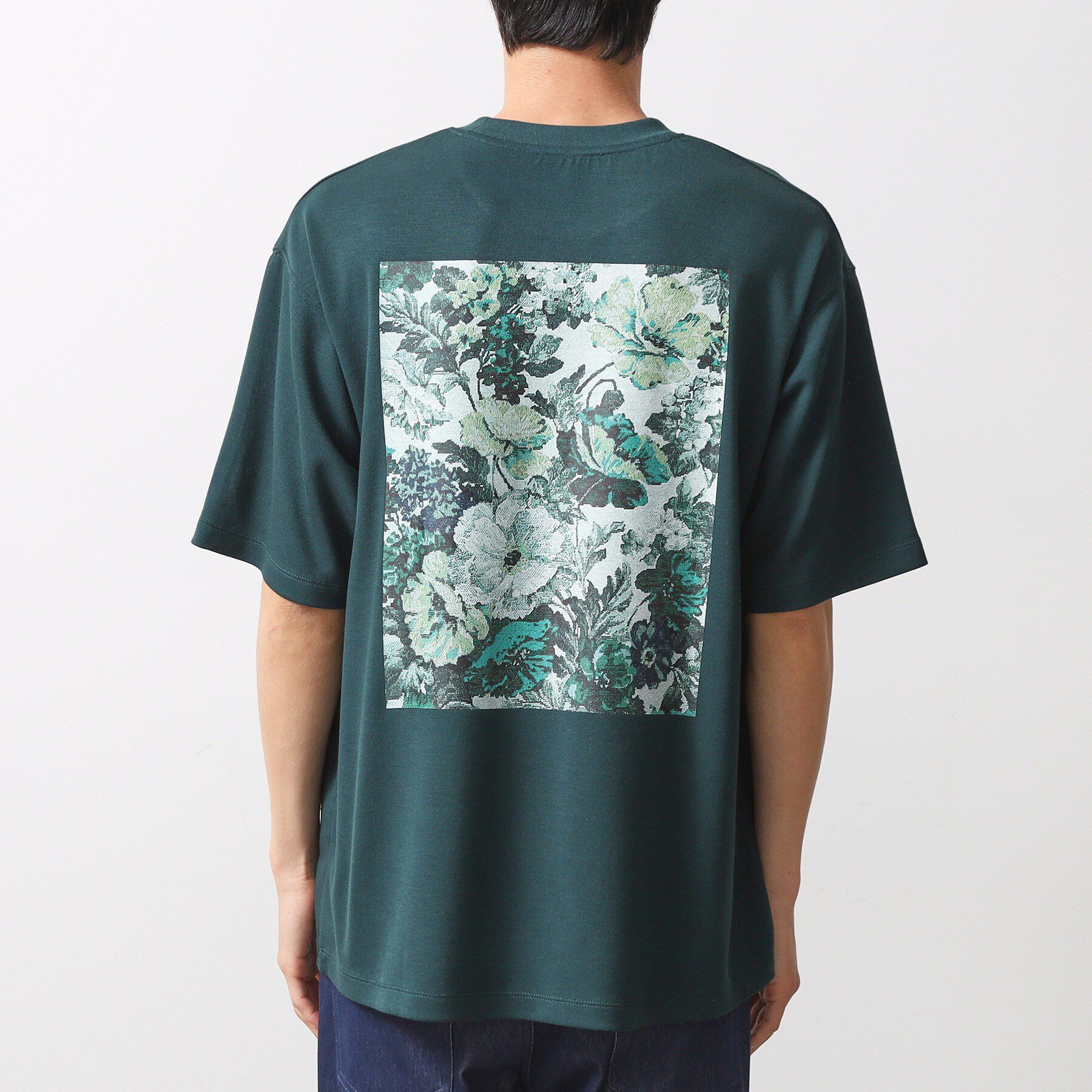 THE SHOP TK「ボタニカルプリントオーバーサイズ半袖Ｔシャツ」|Tシャツ・カットソー|