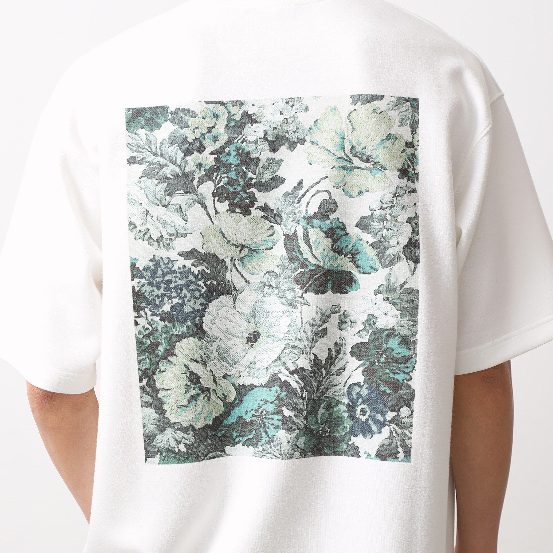 THE SHOP TK「ボタニカルプリントオーバーサイズ半袖Ｔシャツ」|Tシャツ・カットソー|