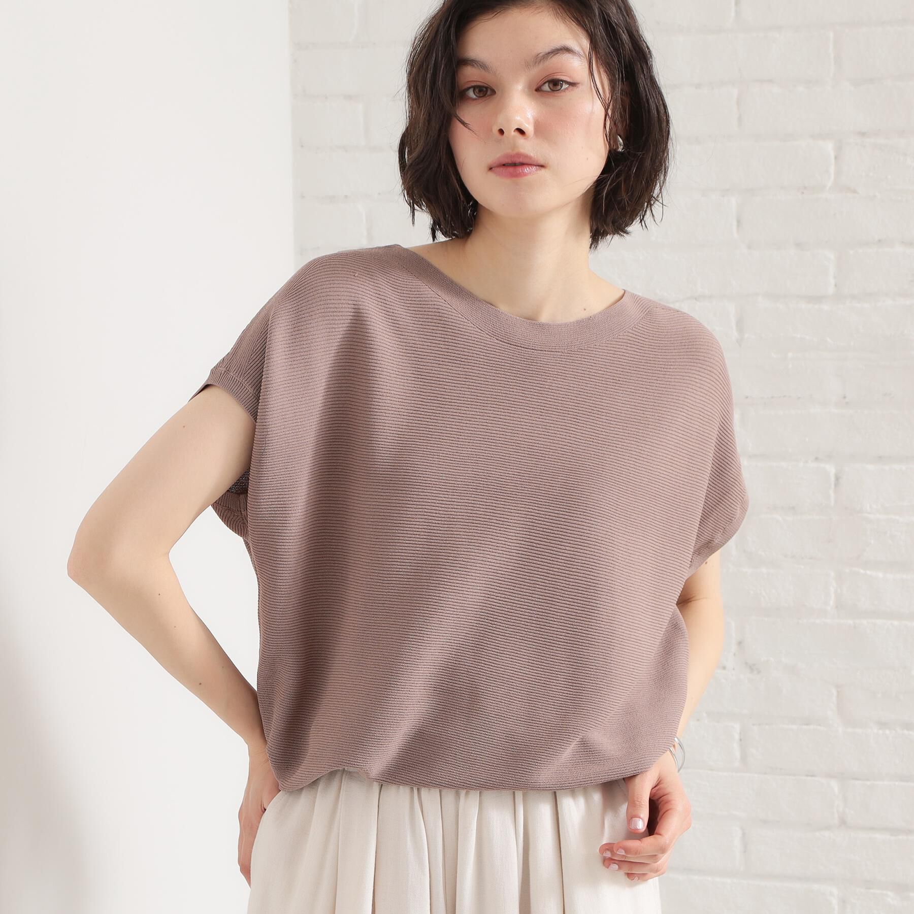 THE SHOP TK「【6色展開】さらさらフレンチニット【毛玉になりにくい/洗濯機OK】」|ニット・セーター|