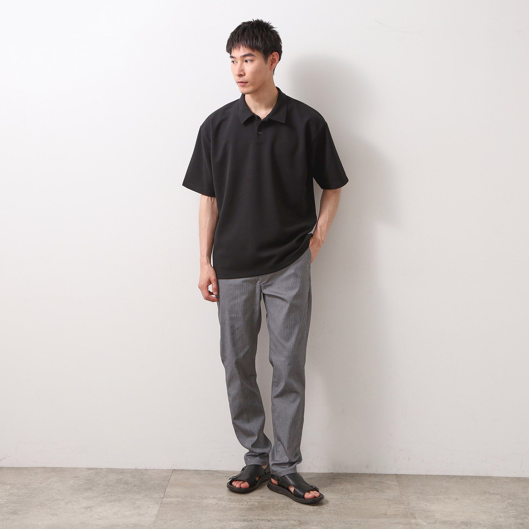 THE SHOP TK「ドライタッチカノコポロシャツ 【洗濯機OK/さらさら】」|ポロシャツ|