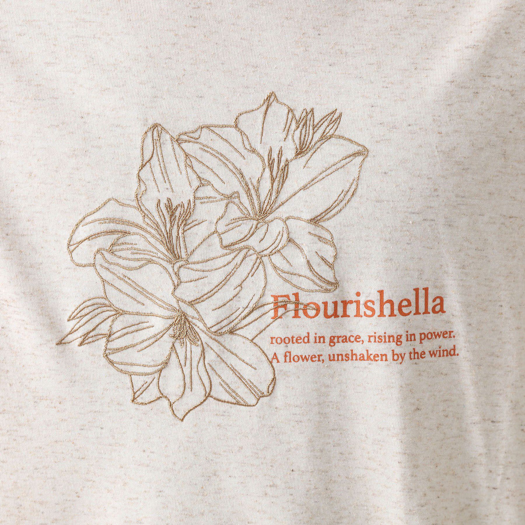 THE SHOP TK「ポリ麻刺繍半袖Tシャツ」|Tシャツ・カットソー|