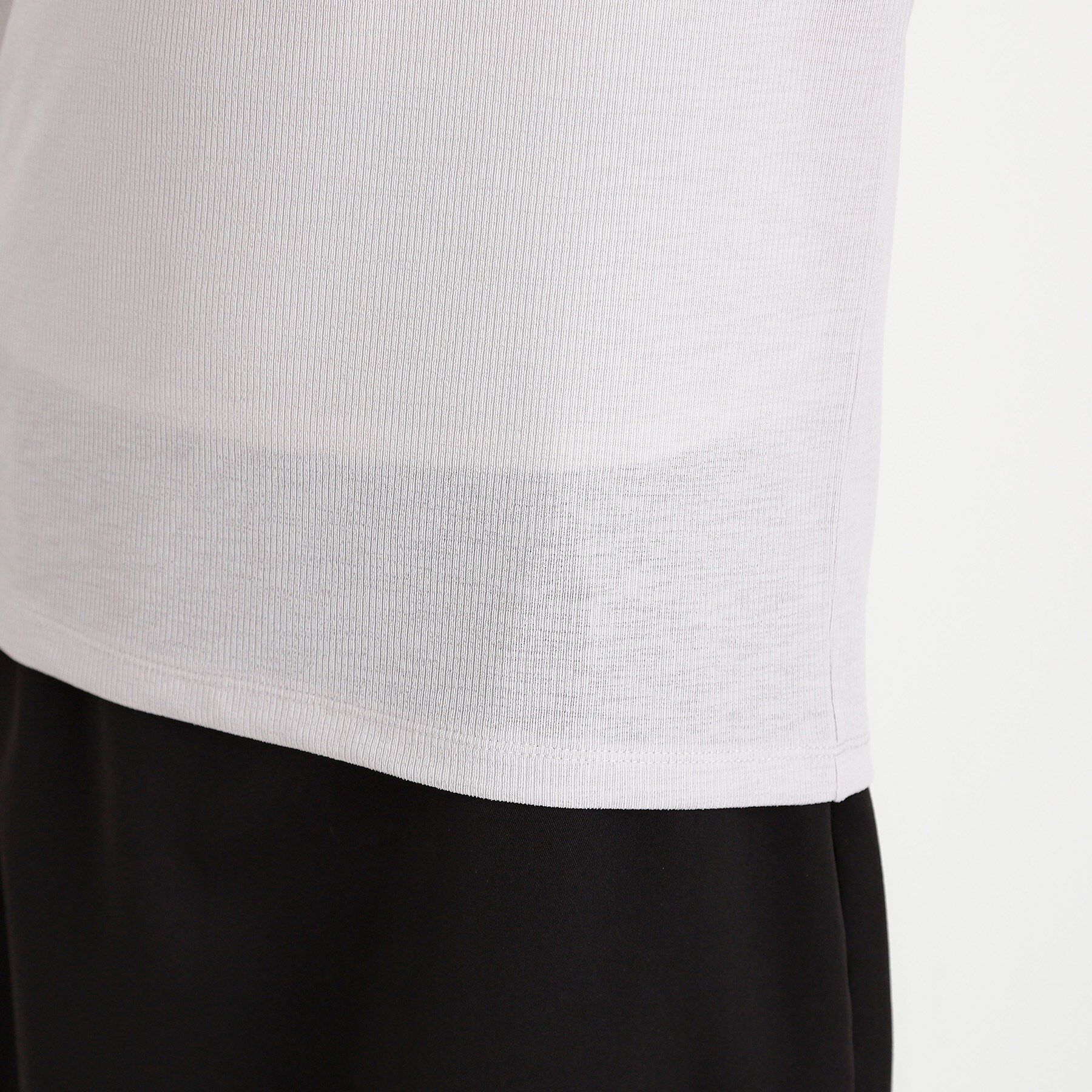 THE SHOP TK「5分袖シアーTシャツ【二の腕カバー/洗濯機OK】」|Tシャツ・カットソー|