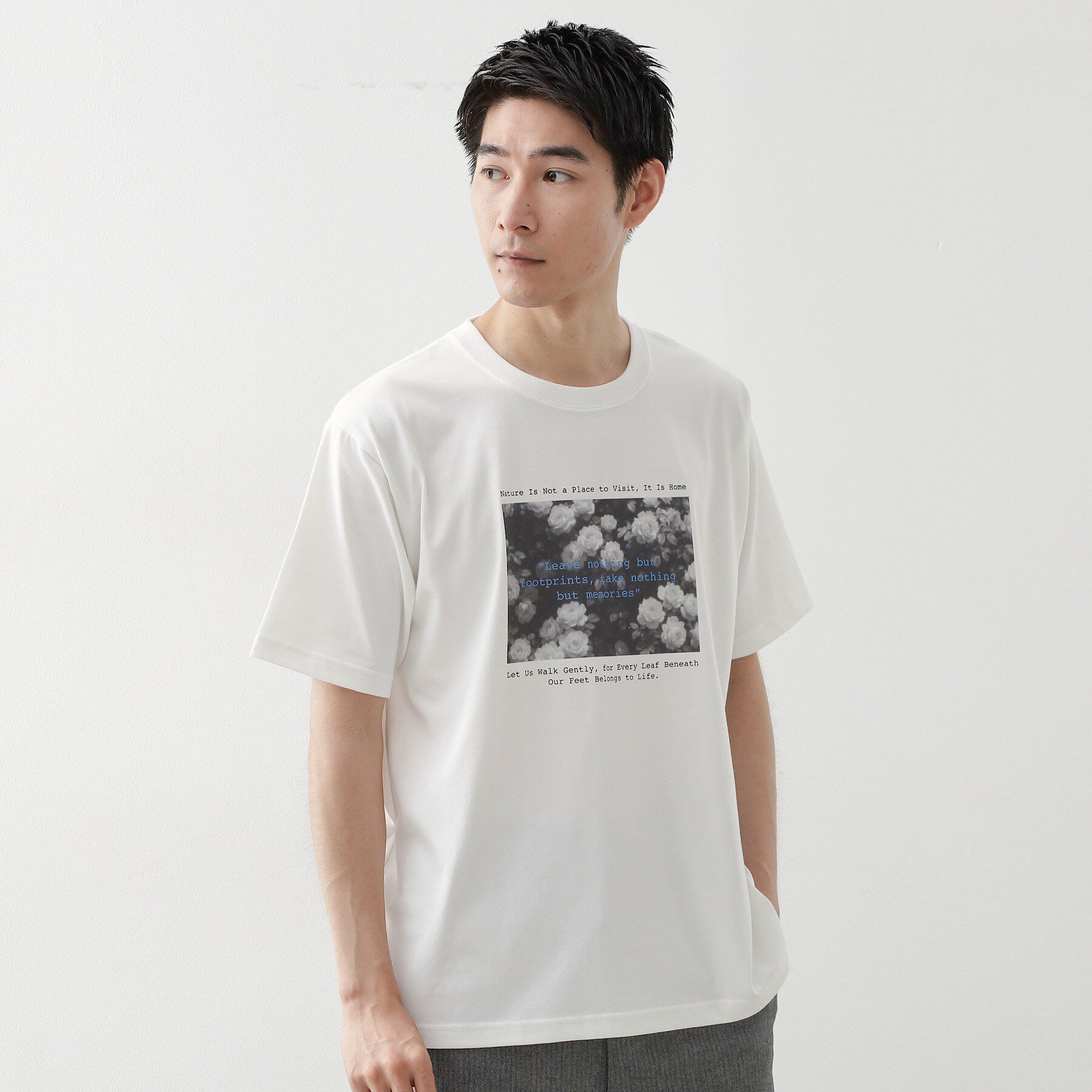 THE SHOP TK「リサイクルアート半袖Tシャツ【接触冷感/洗濯機OK】」|Tシャツ・カットソー|