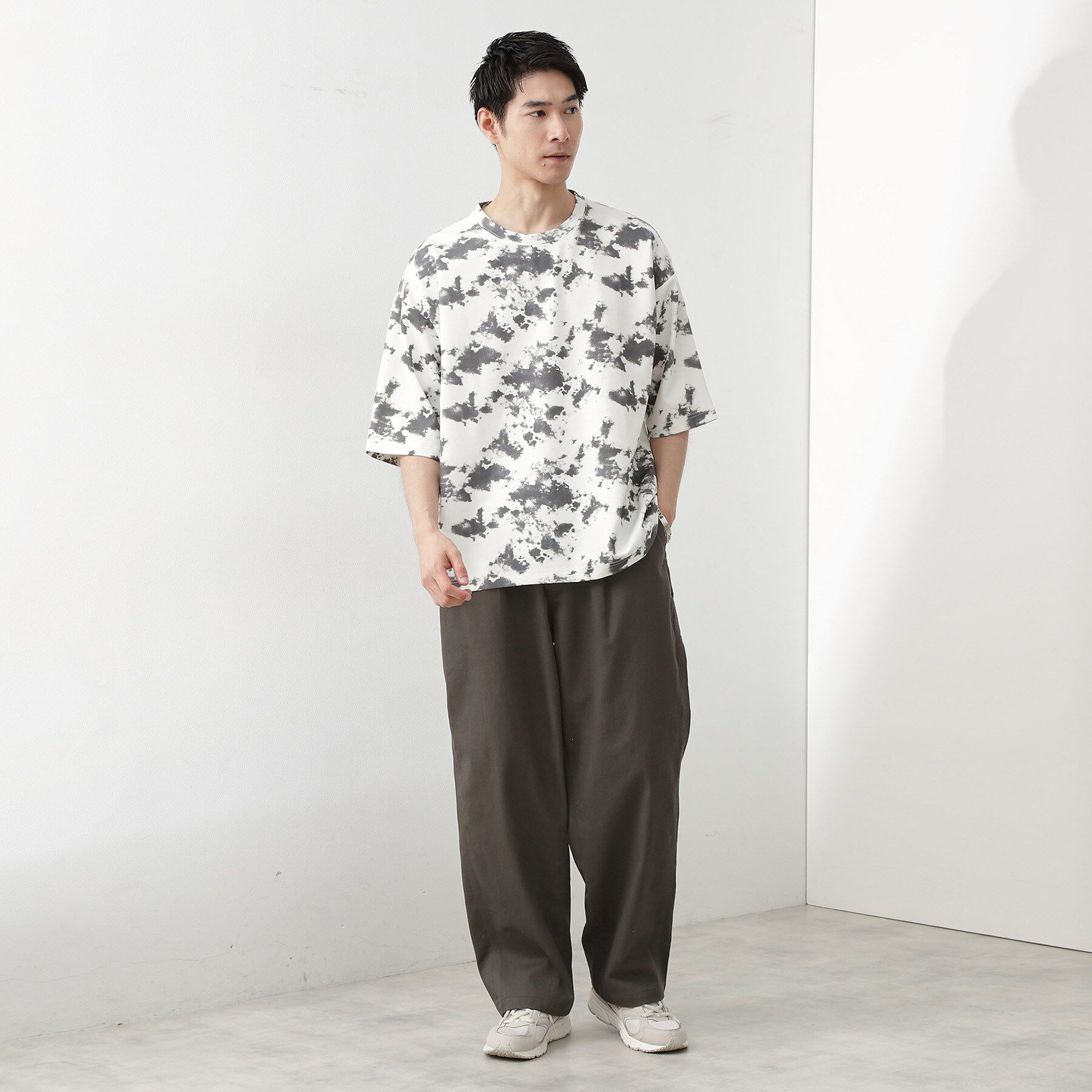 THE SHOP TK「ツイルチノワイドパンツ」|その他|