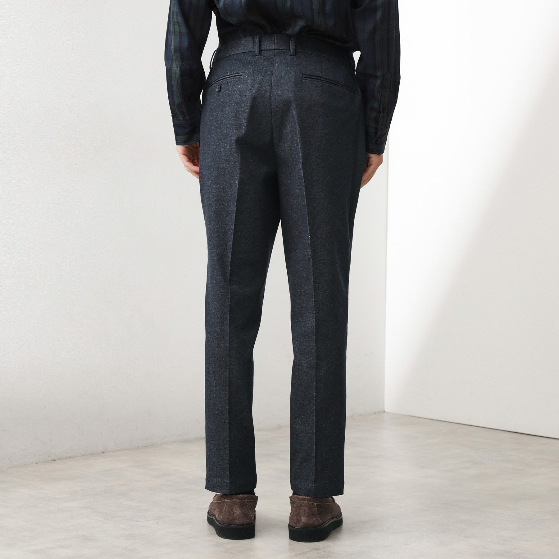 THE SHOP TK「エバーデニムスラックス【色落ちしにくい/洗濯機OK/ストレッチ/セットアップ可】」|その他|