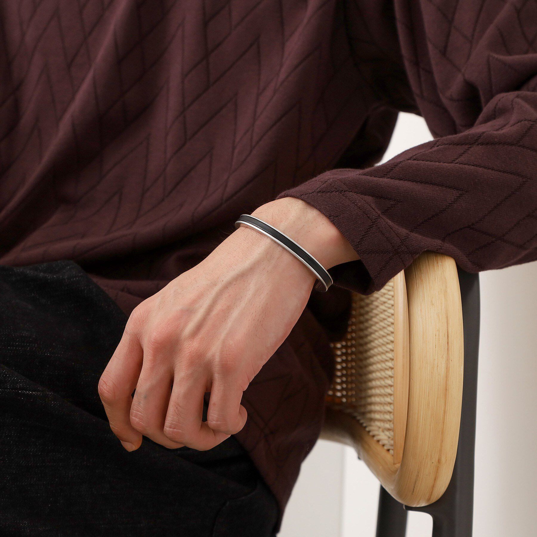 THE SHOP TK「コンビシルバーバングル」|ブレスレット・バングル|