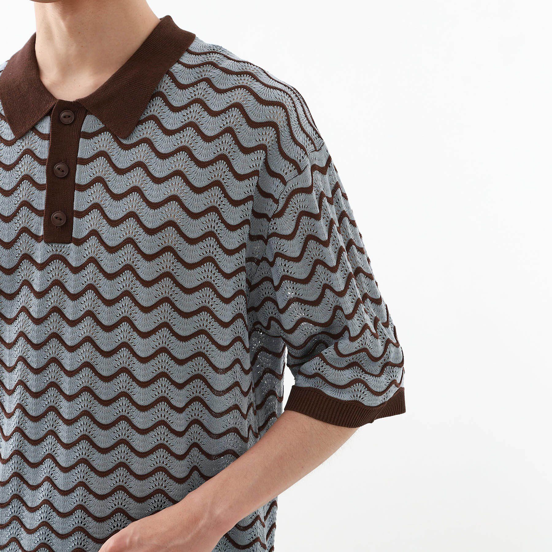 THE SHOP TK「サマーニットポロシャツ　【毛玉になりにくい/洗濯機OK】」|Tシャツ・カットソー|